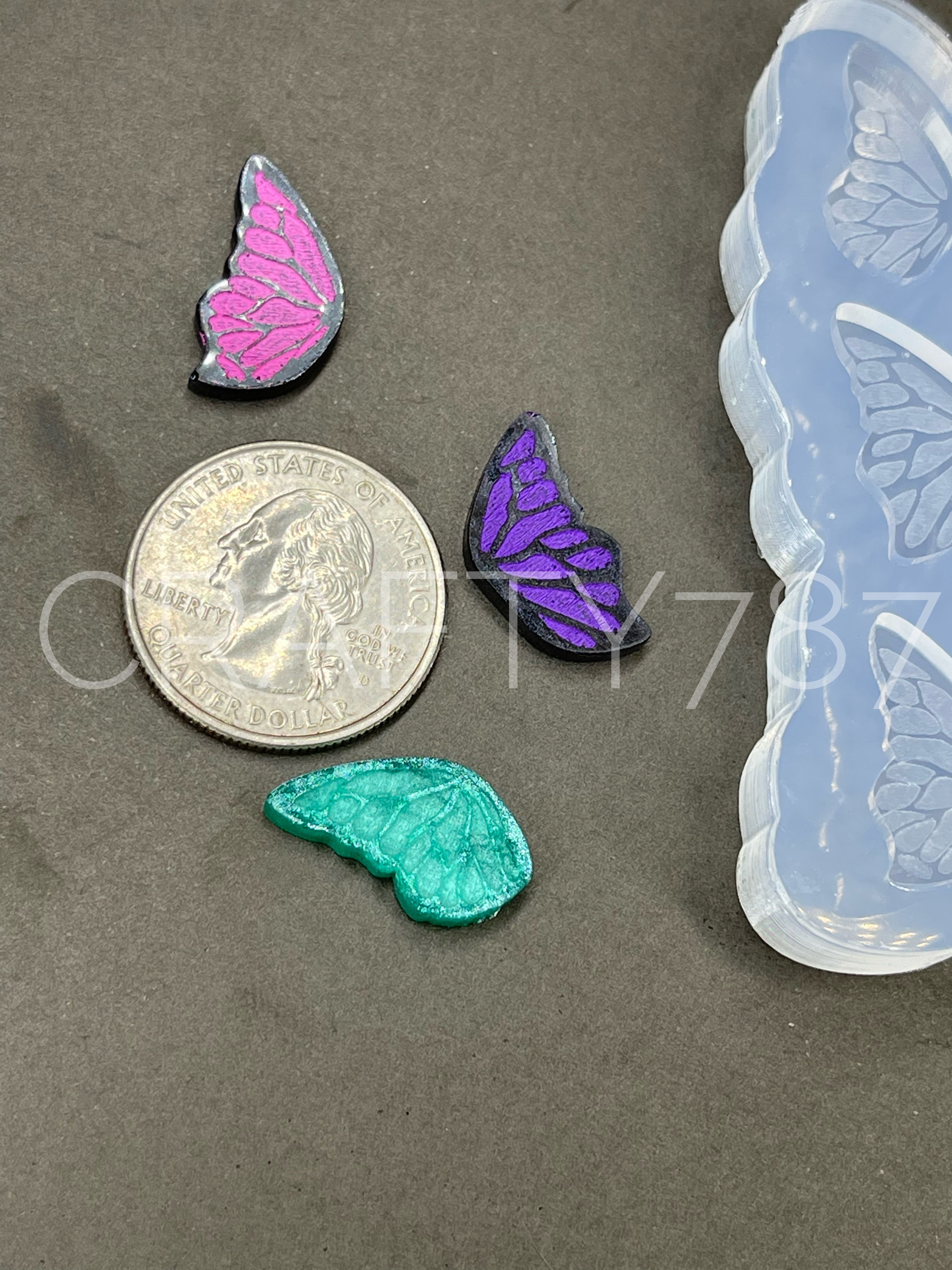 Butterfly Wings Stud Variety Earring Silicone Mold (B13)