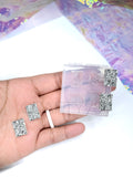 Rectangular Druzy Earring Stud Silicone Mold 10mm x 14mm( B10)