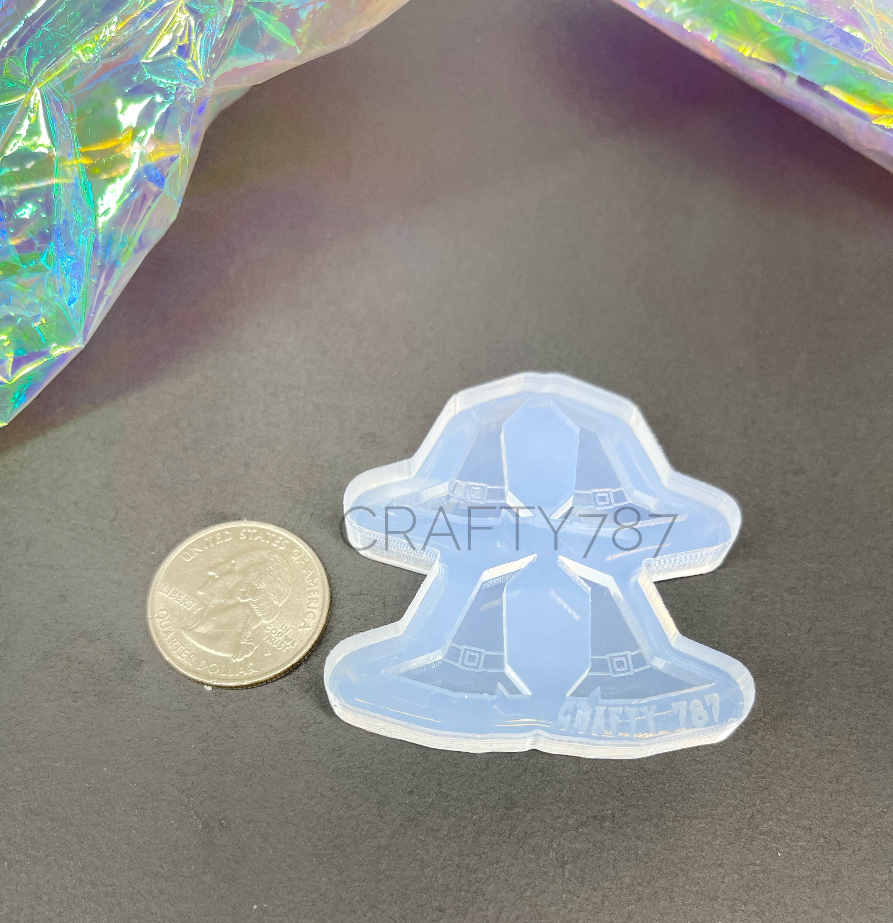 Witch Hat Stud Silicone Mold(A8)