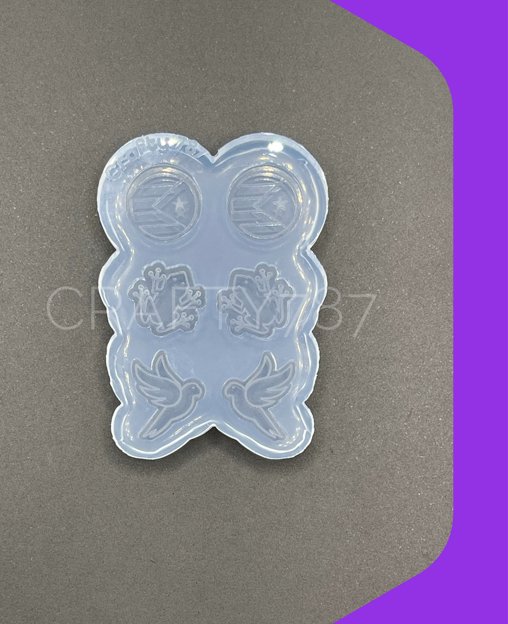 Puerto Rico Theme Studs Silicone Mold (A1)