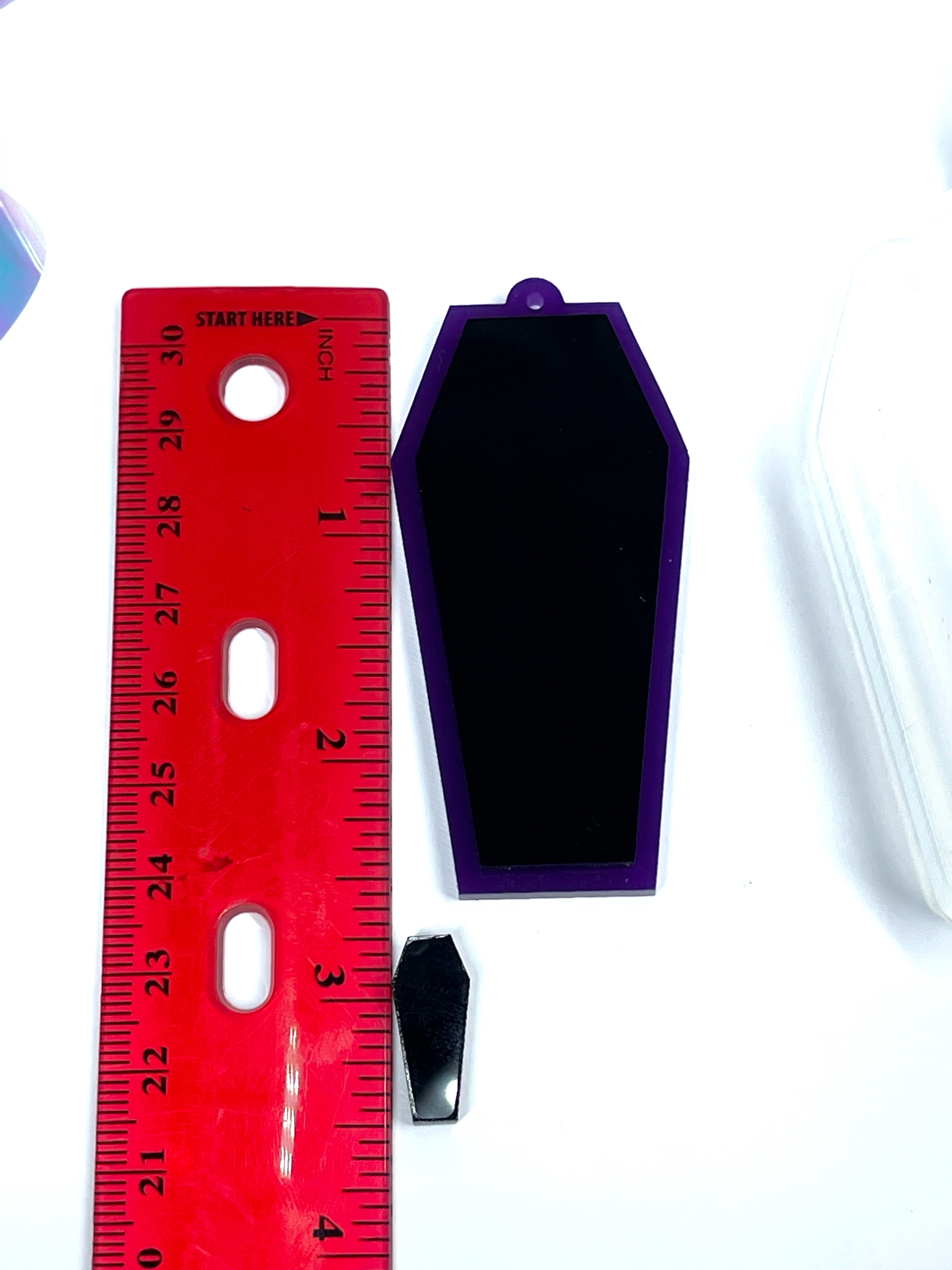 Coffin XL Dangle Earrings Silicone Mold(C6)