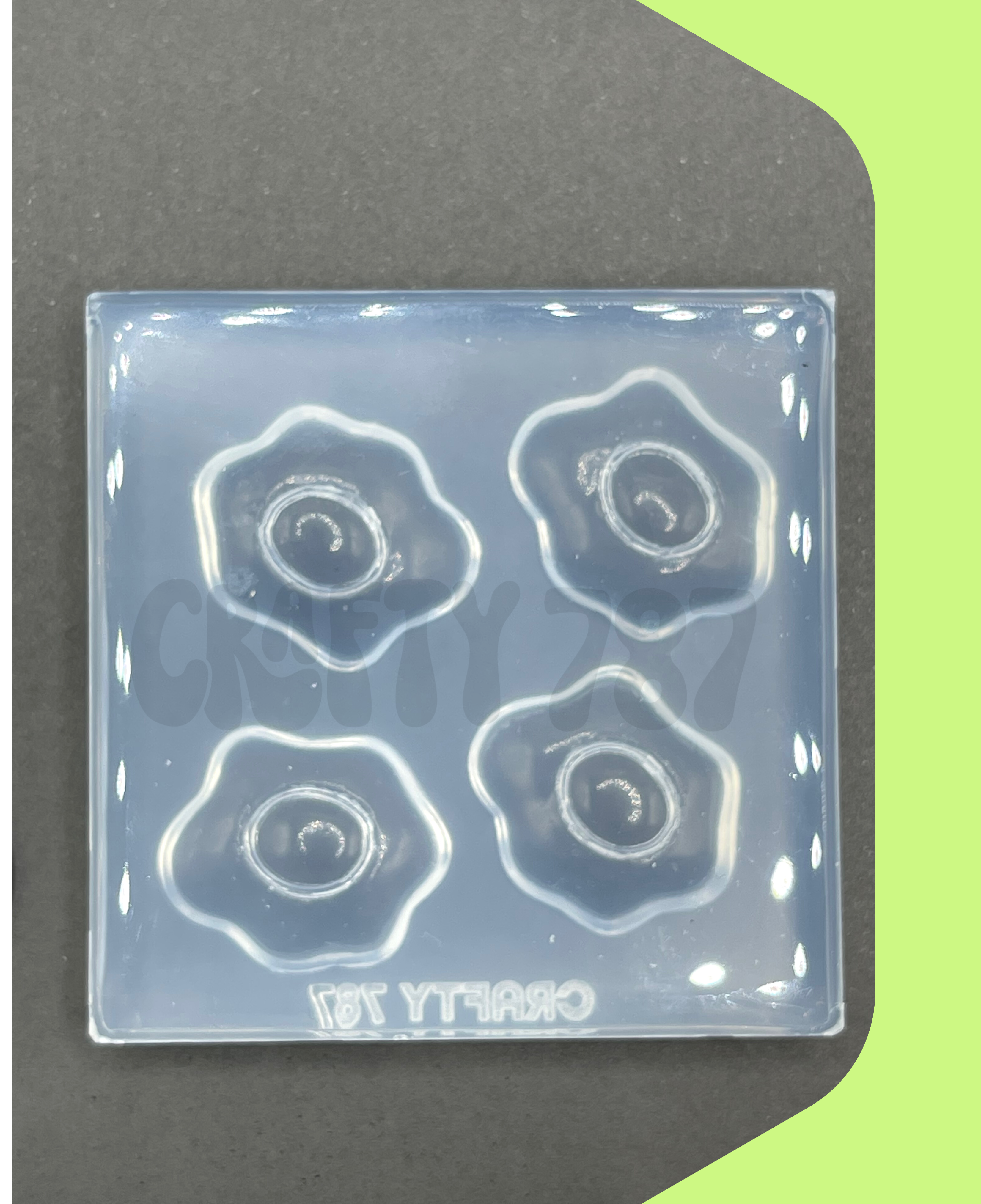 Fried Egg Silicone Mold, Resin Earring Mold (A14)