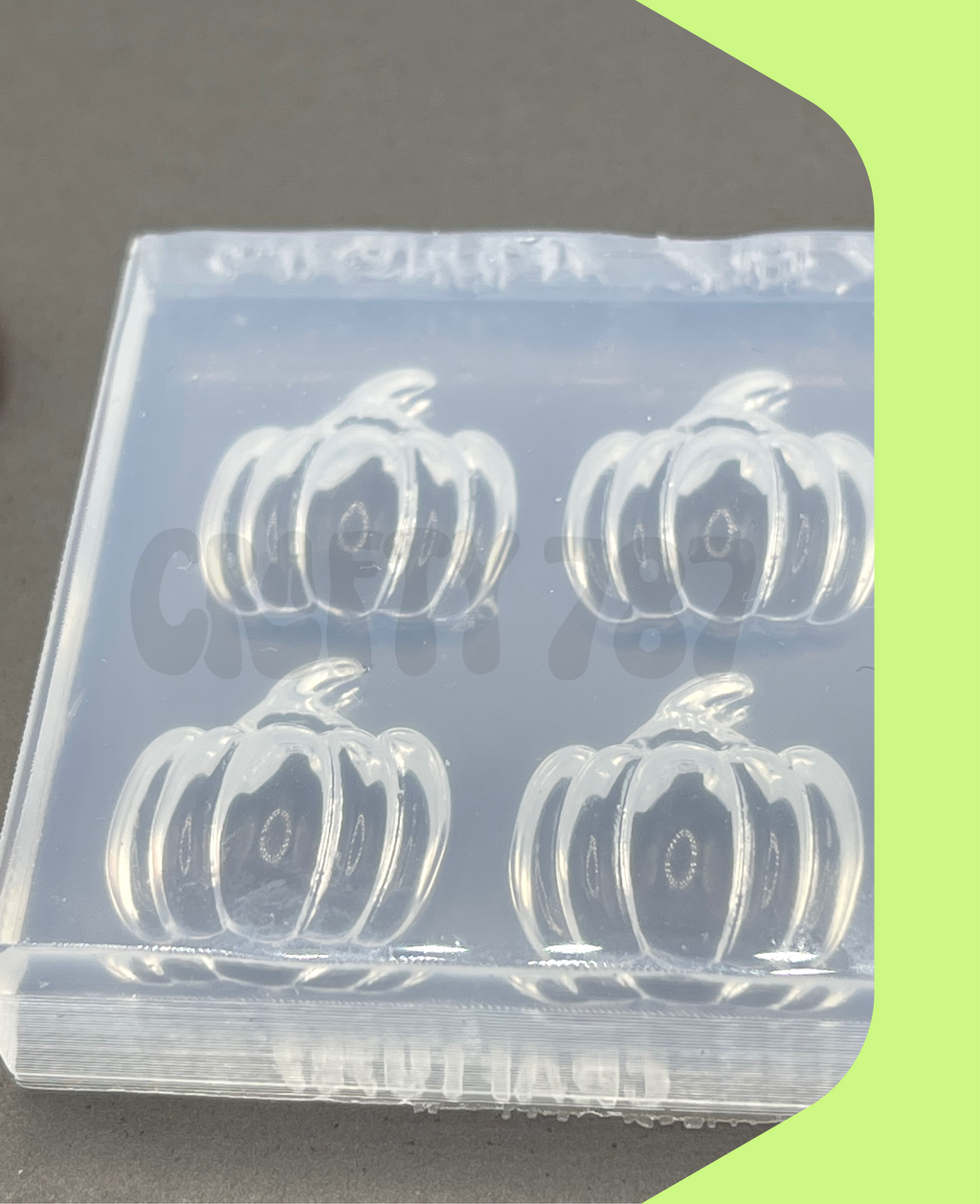 Pumpkin 3D Silicone Mold, Resin Earring Mold(A14)