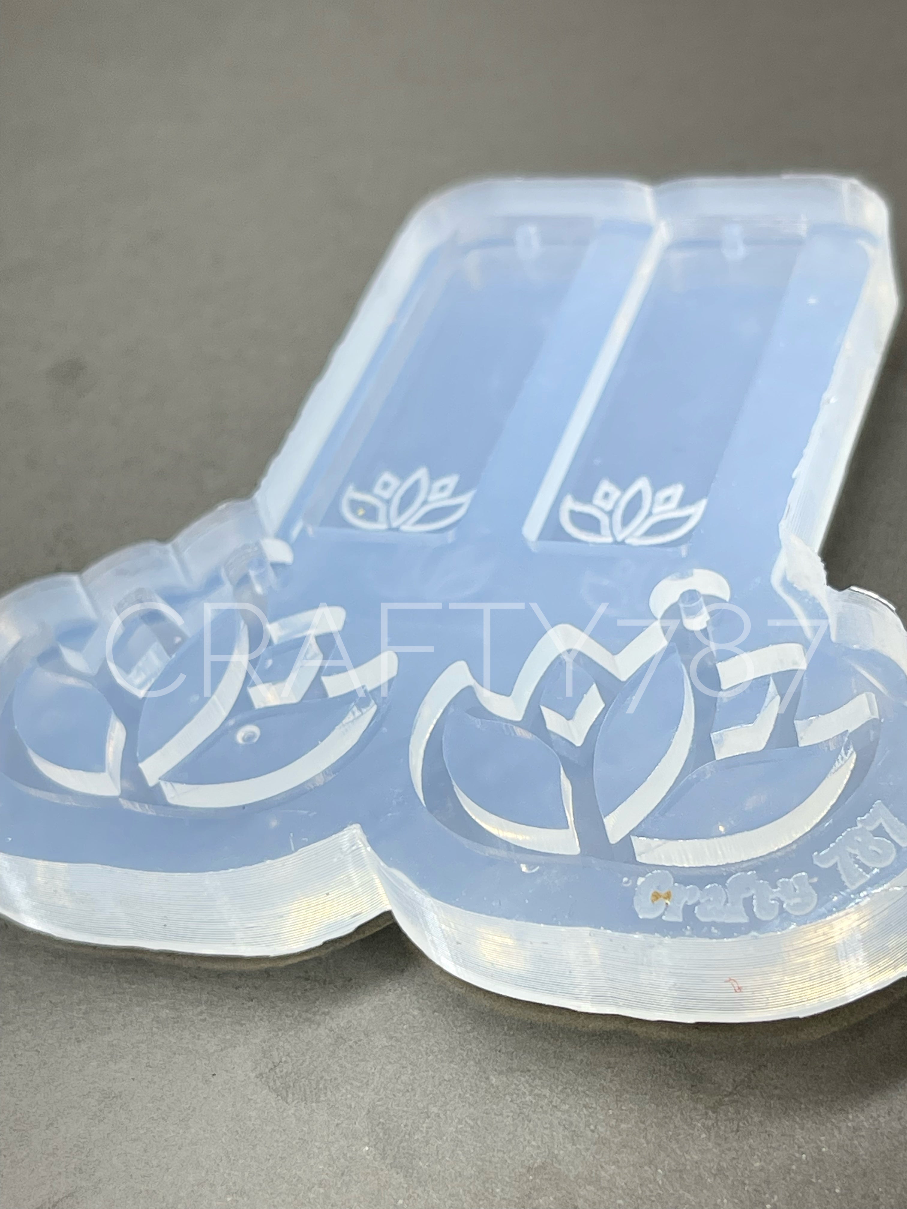 Lotus Dangle Earring Silicone Mold (C13)