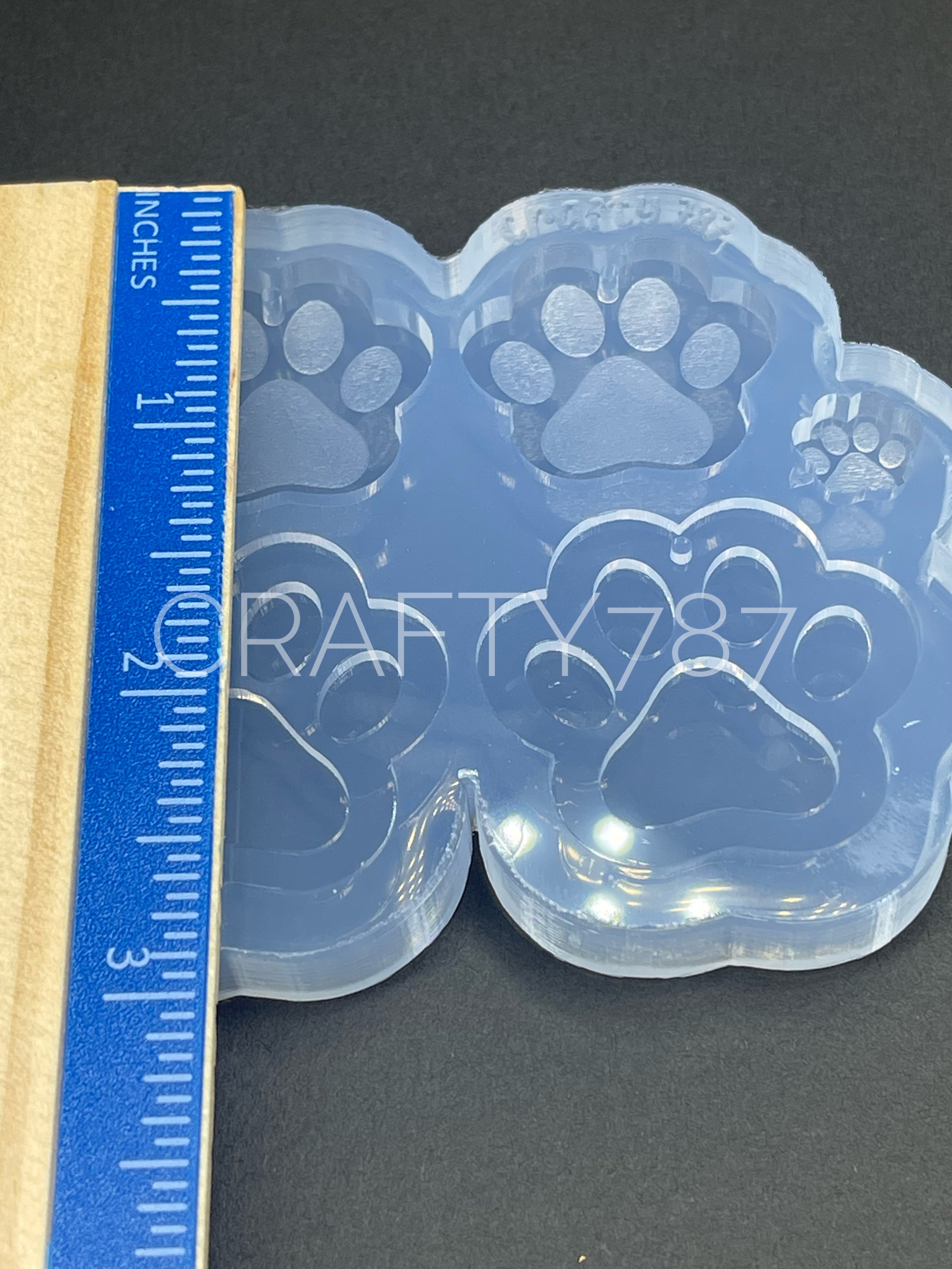 Paw Dangle Layer Earring Silicone Mold(D4)