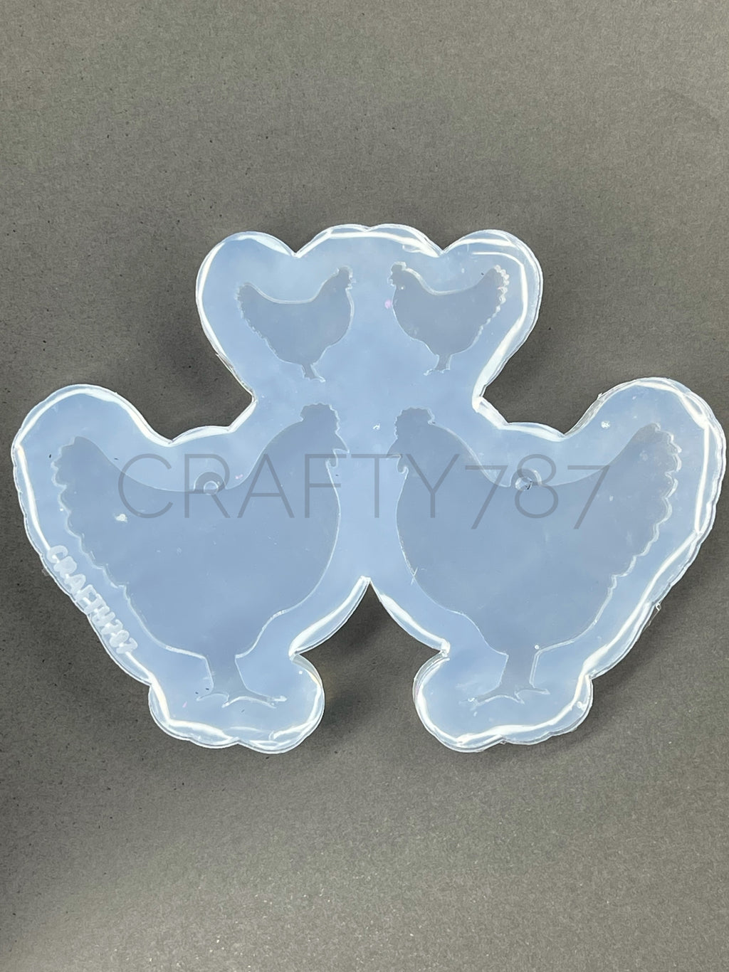 Chicken Gallina Dangle Earrings Silicone Mold (C8)