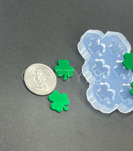 Load image into Gallery viewer, Three Leaf Shamrock  Stud Earring Silicone Mold (A2)
