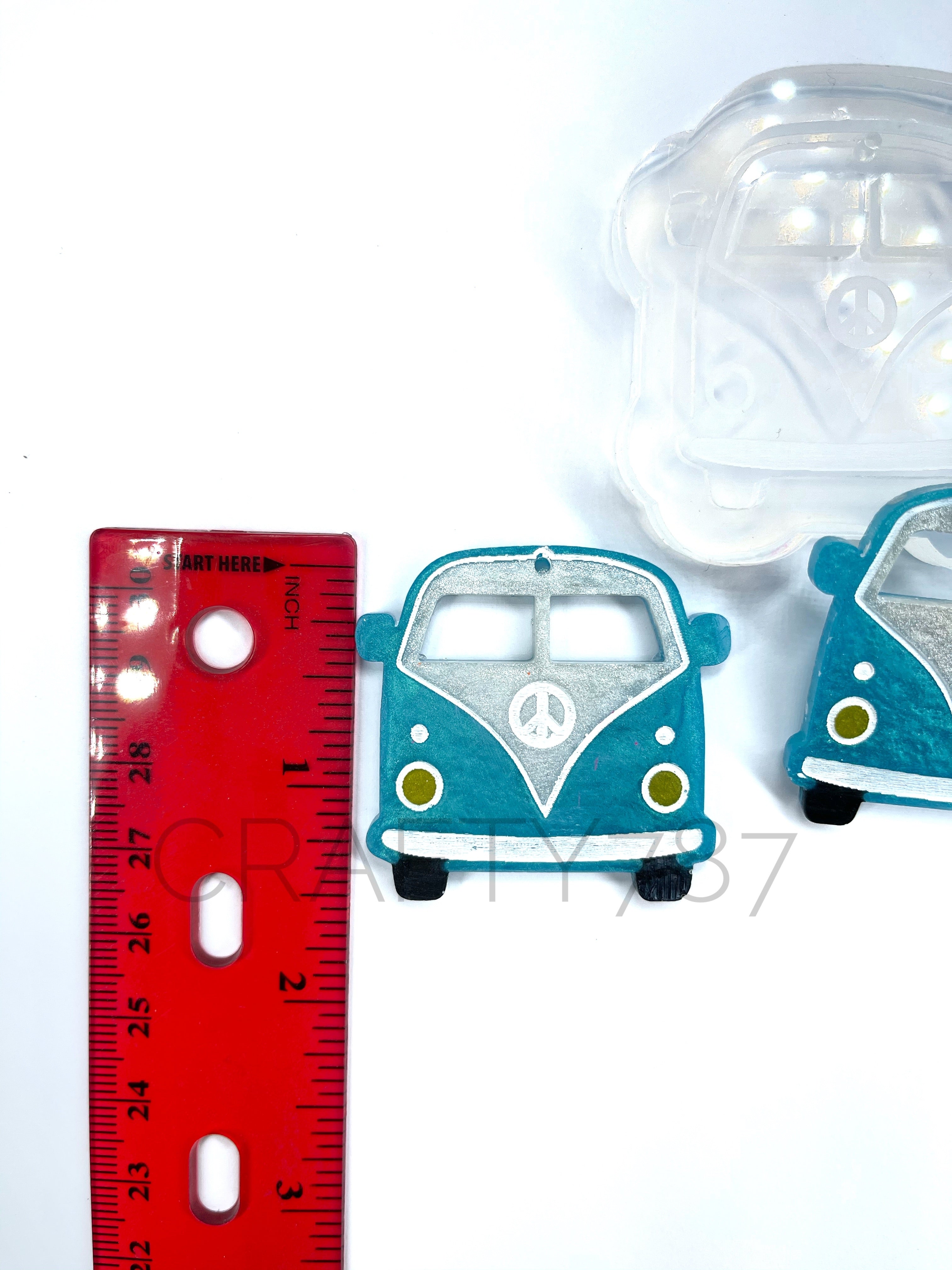 Hippie Van/Bus Dangle Silicone Mold(C2)