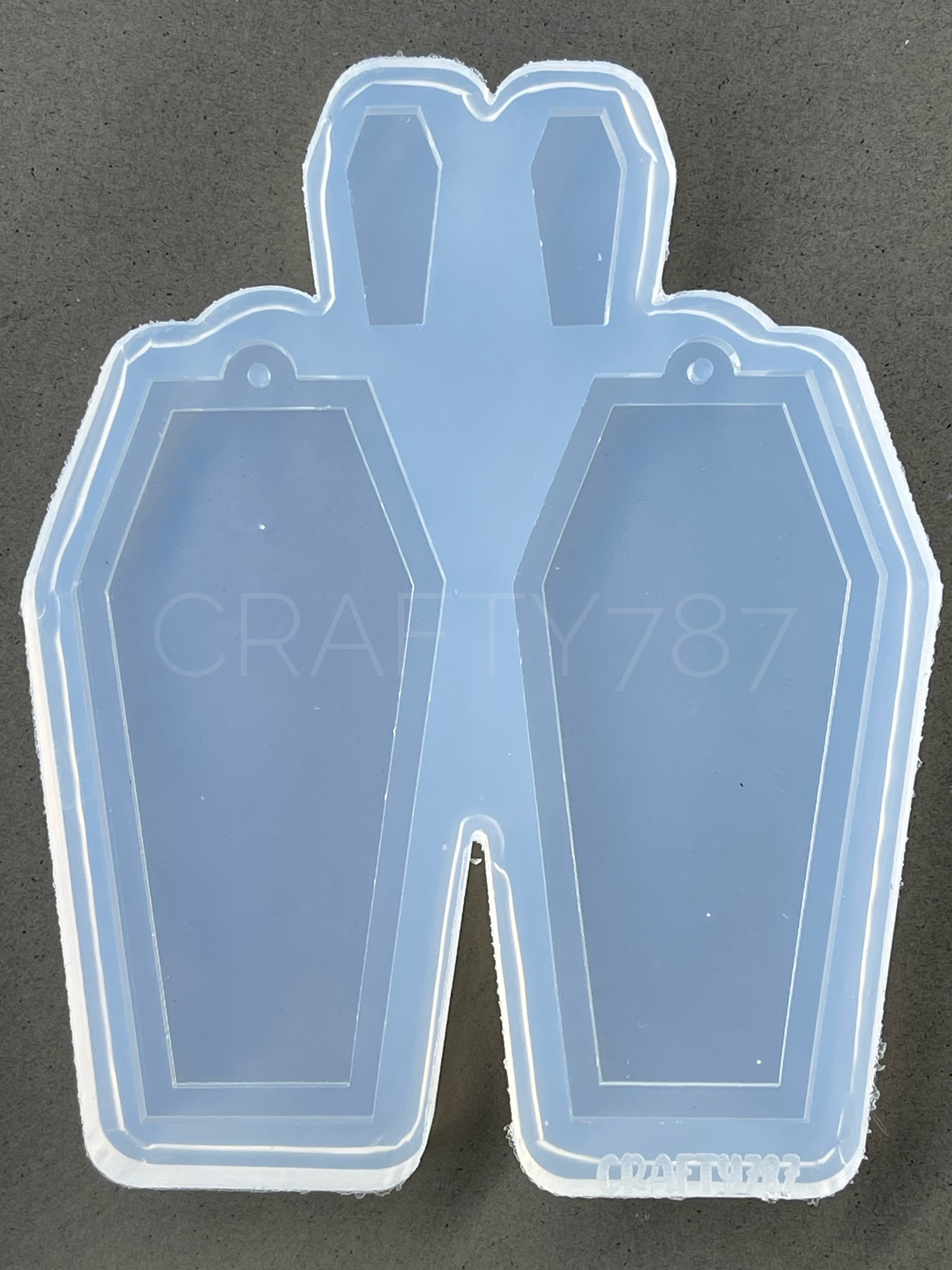 Coffin XL Dangle Earrings Silicone Mold(C6)