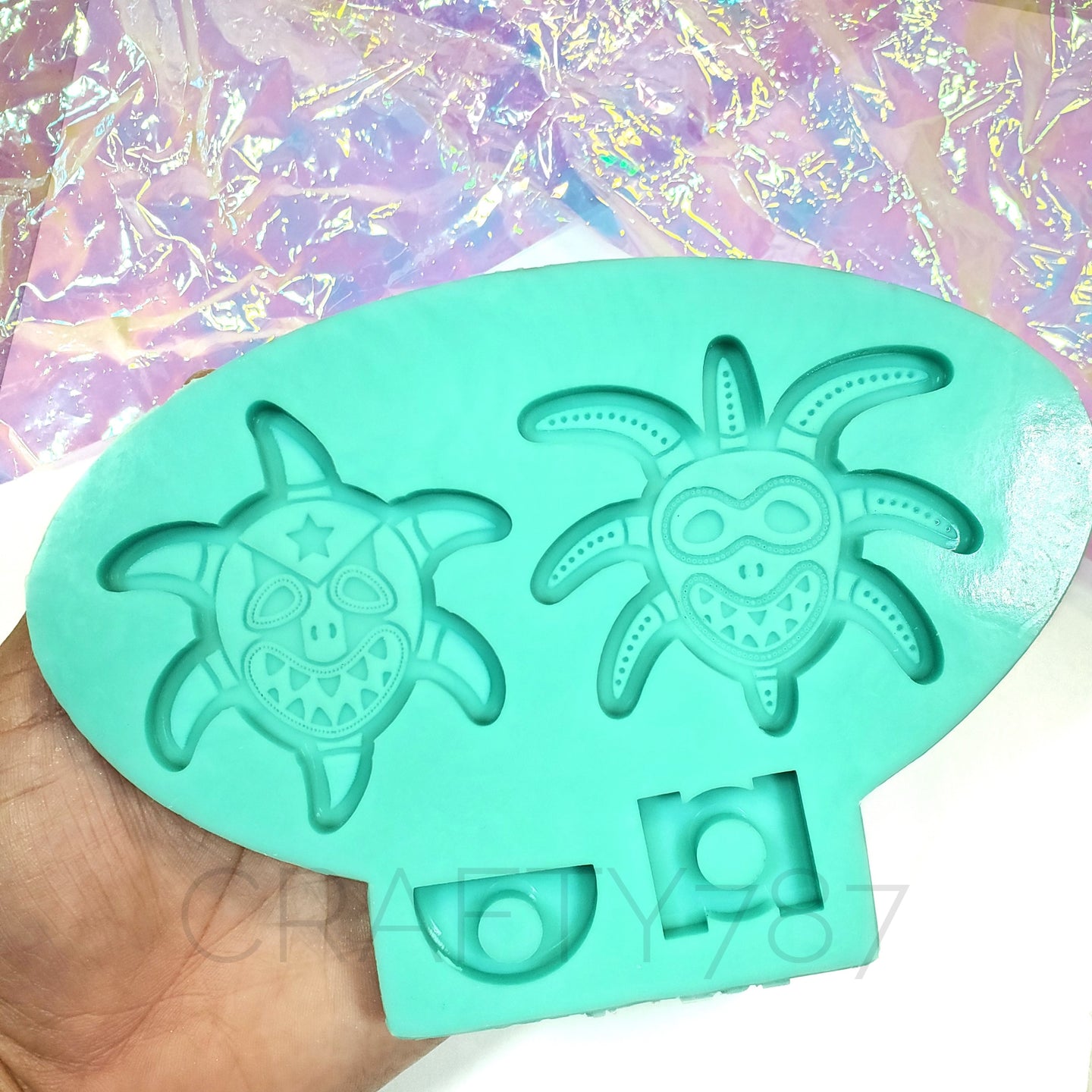 Vejigantes Silicone Mold Straw Topper | Keychain | Magnet (D11)