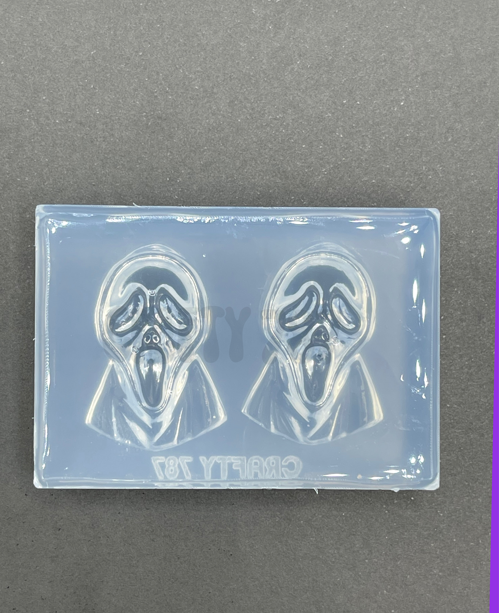 Scream Spooky Face Silicone Mold (A14)
