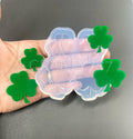 Three leaf Clover Shamrocks Dangle Silicone Mold St Patrick (D4)