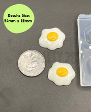 Load image into Gallery viewer, Fried Egg Silicone Mold, Resin Earring Mold (A14)
