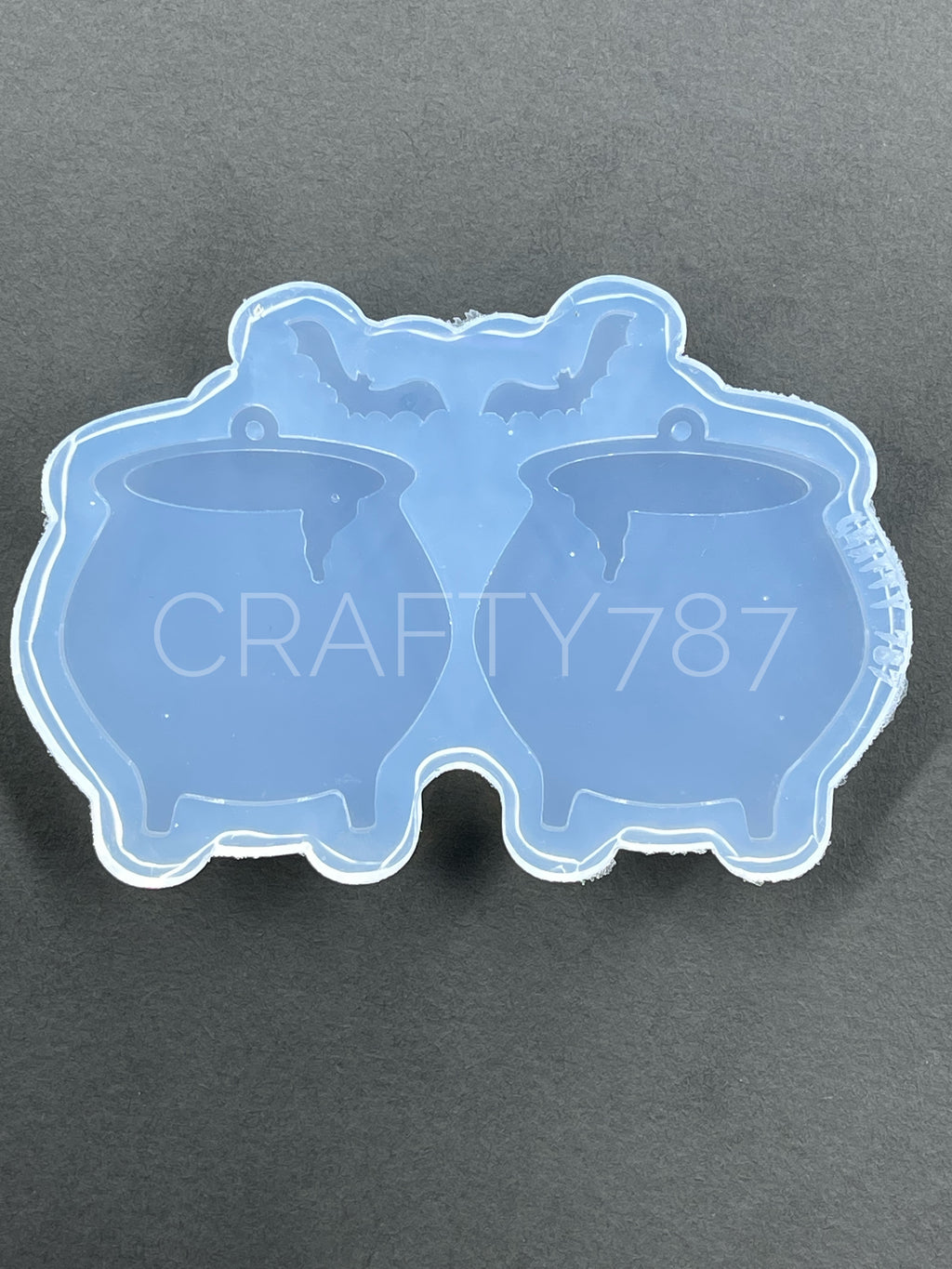 Witch Cauldron Dangle Earring Mold Bonus Bats(C4)