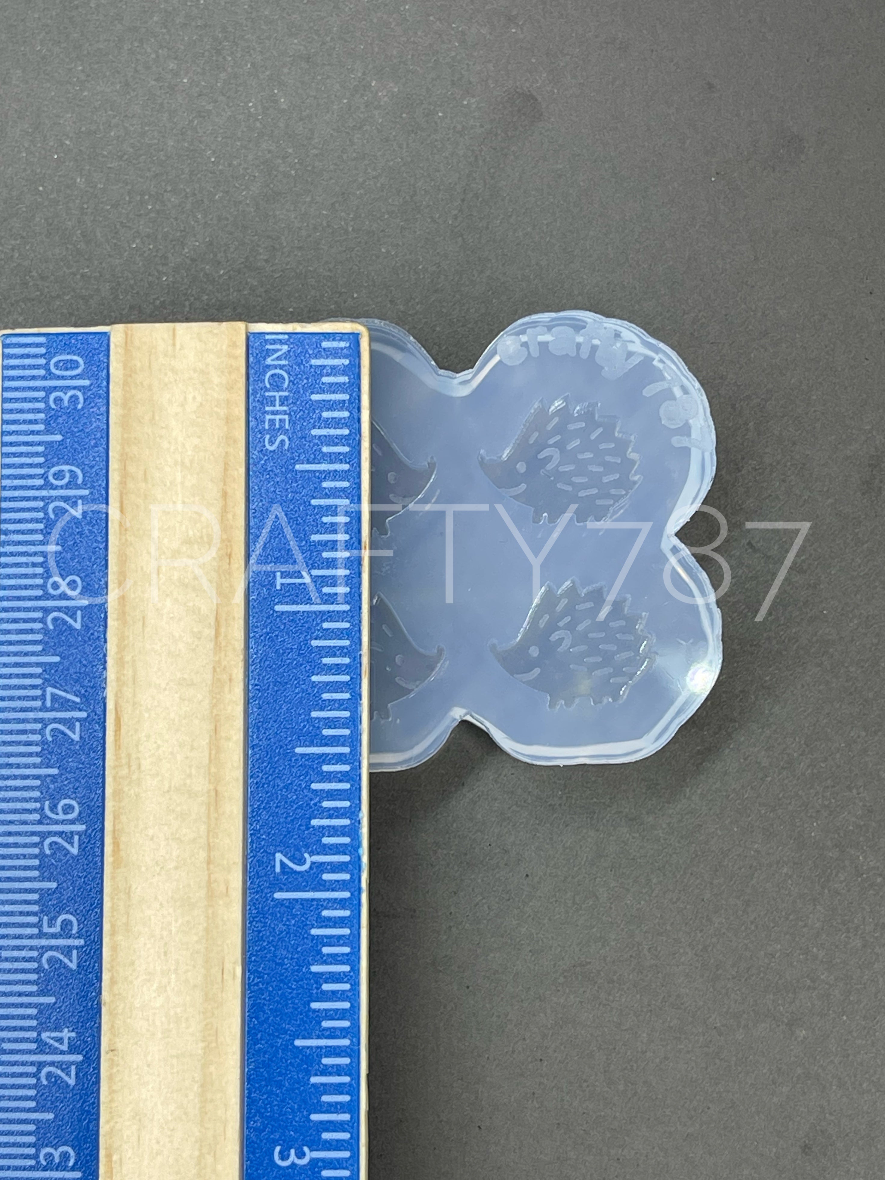 Hedgehog Porcupine Stud Earring Silicone Mold (B13)
