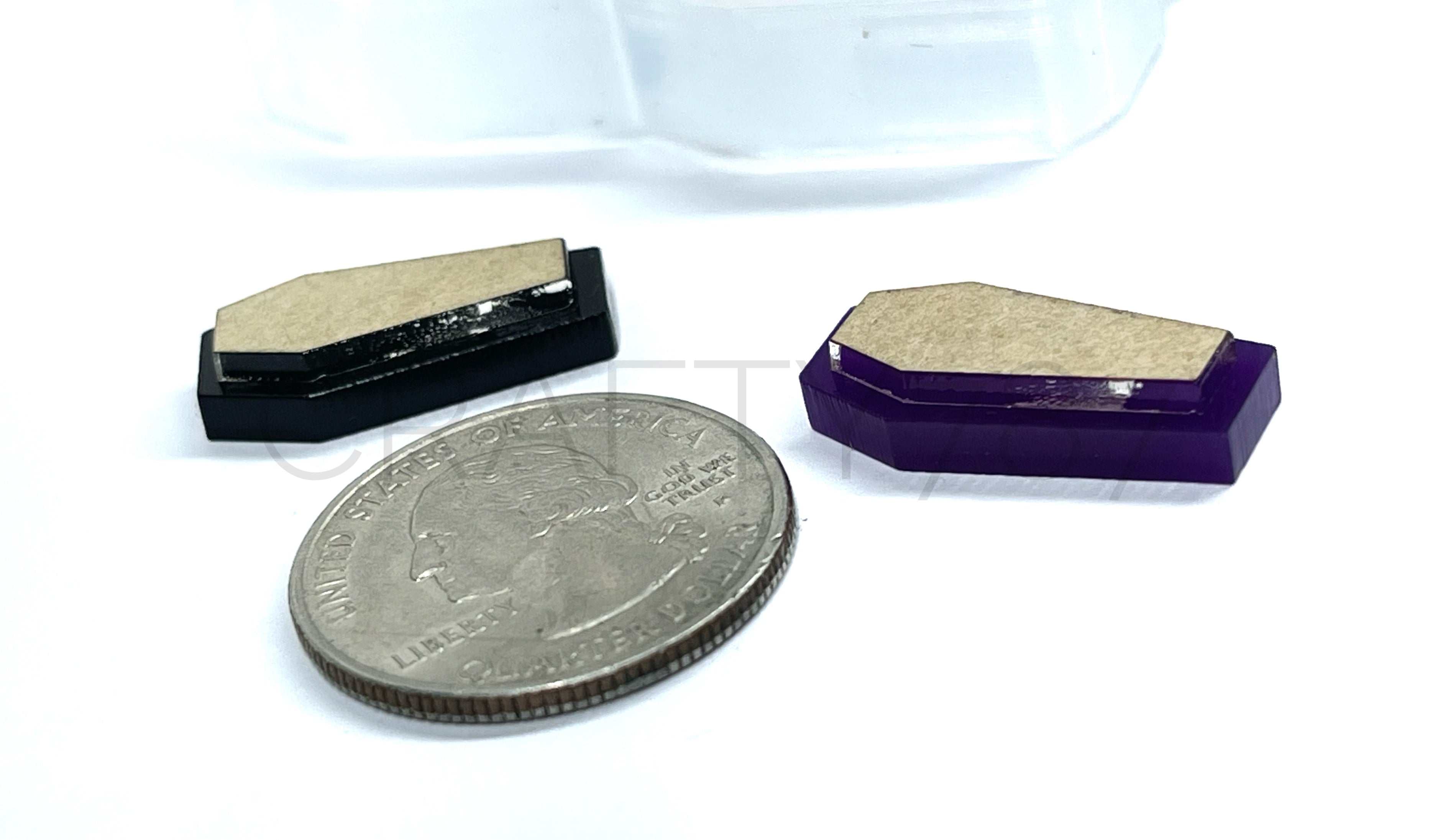 Coffin Stud Earring Silicone Mold 2 layers(B6)