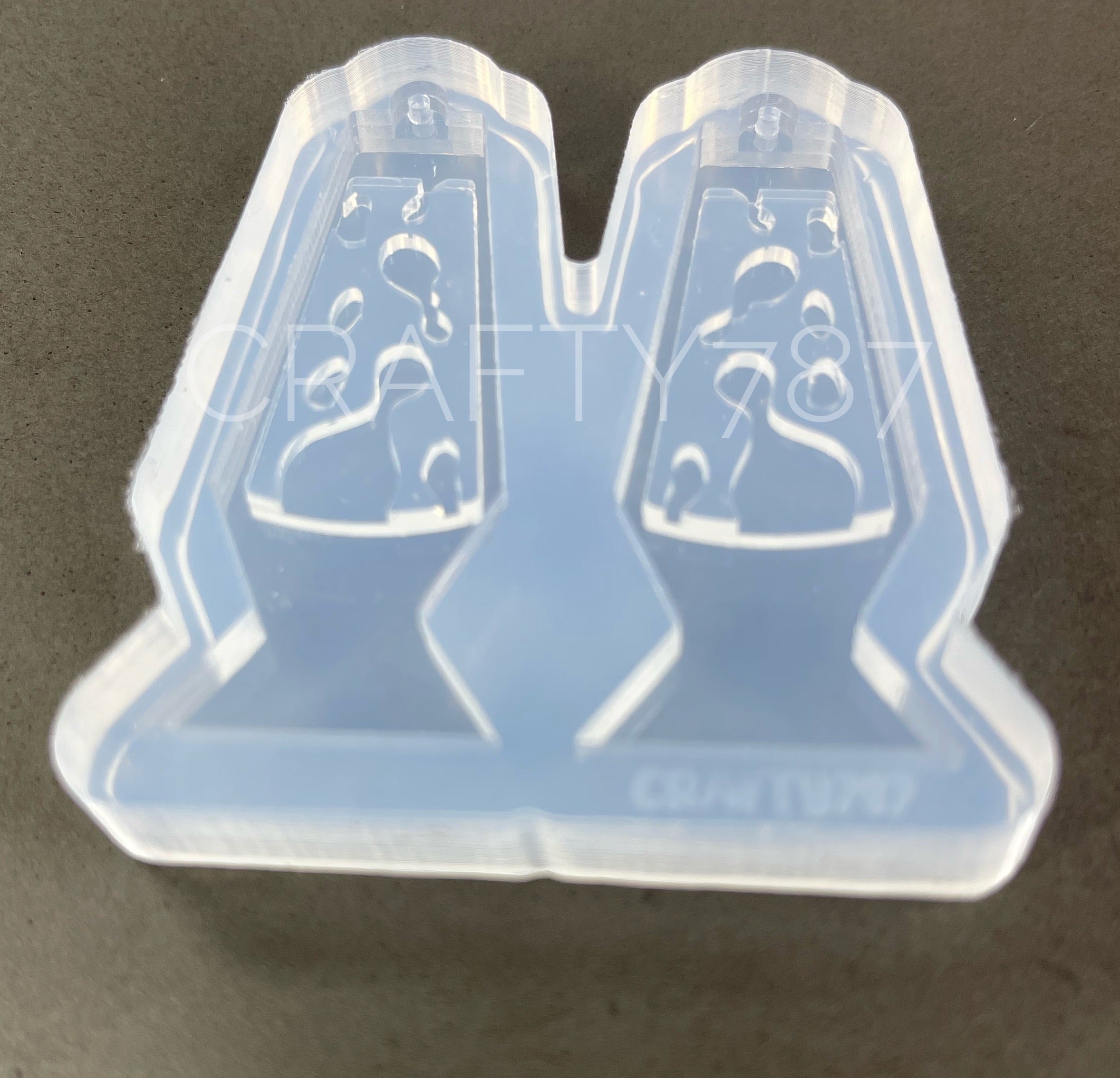 Lava lamp Dangle Earring Silicone Mold 2D (C7)