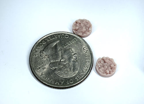 Circle 8mm Druzy Stud Earring Silicone Mold (A5)