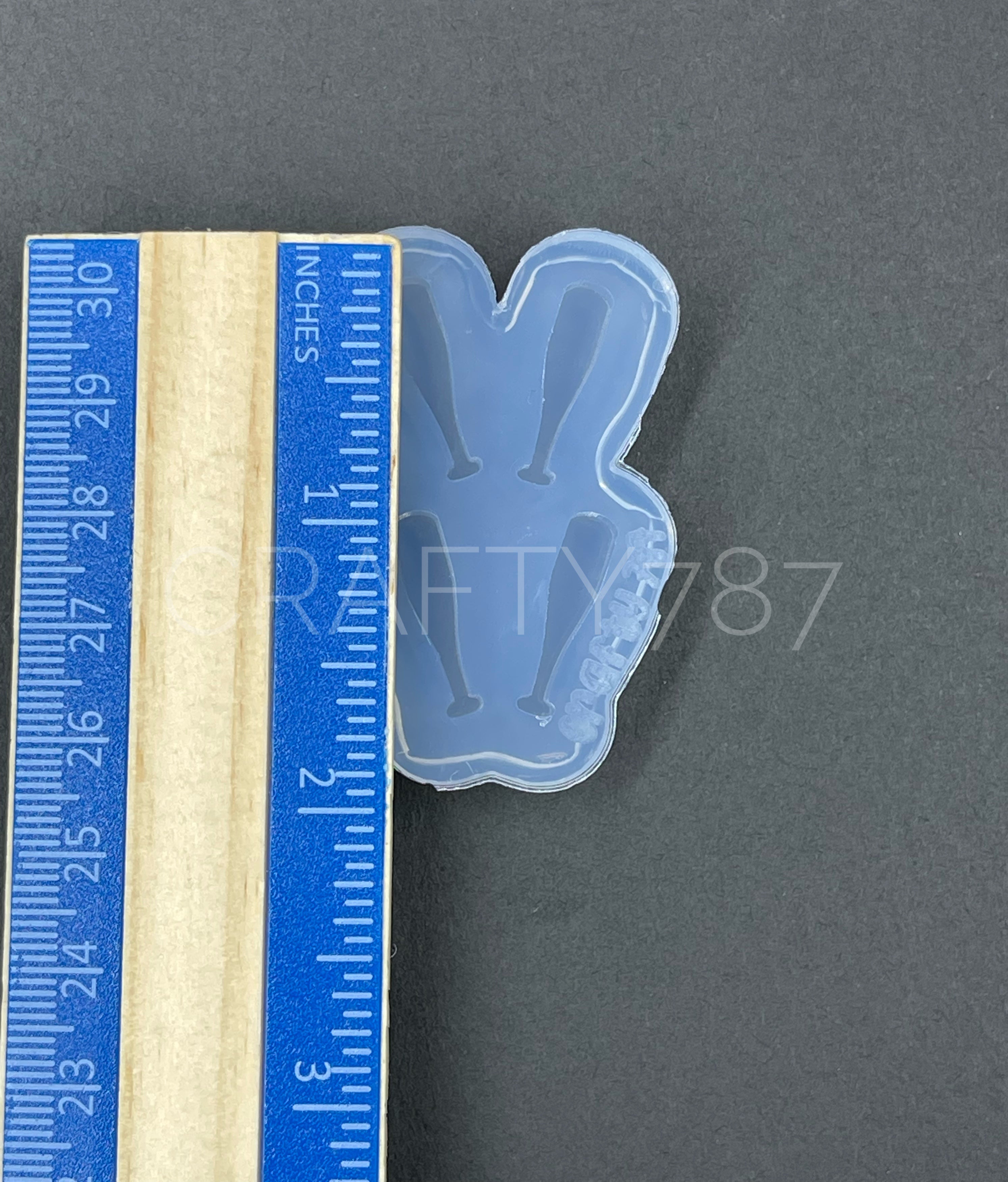 Baseball Bat Stud Silicone Mold (B9)