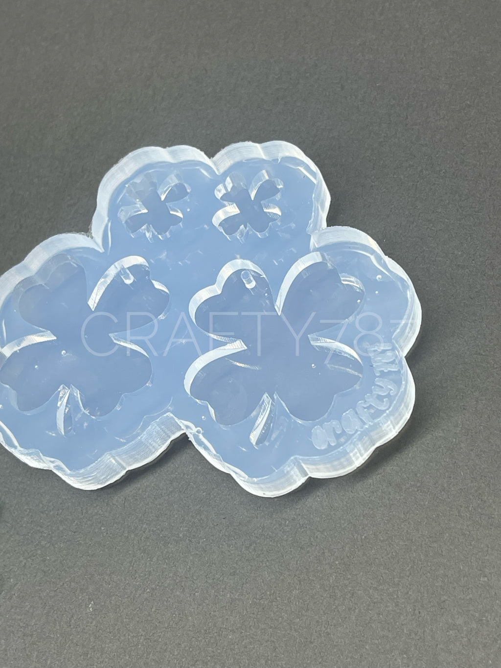 Four Leaf Clover Shamrock Earring Silicone Mold (D5)