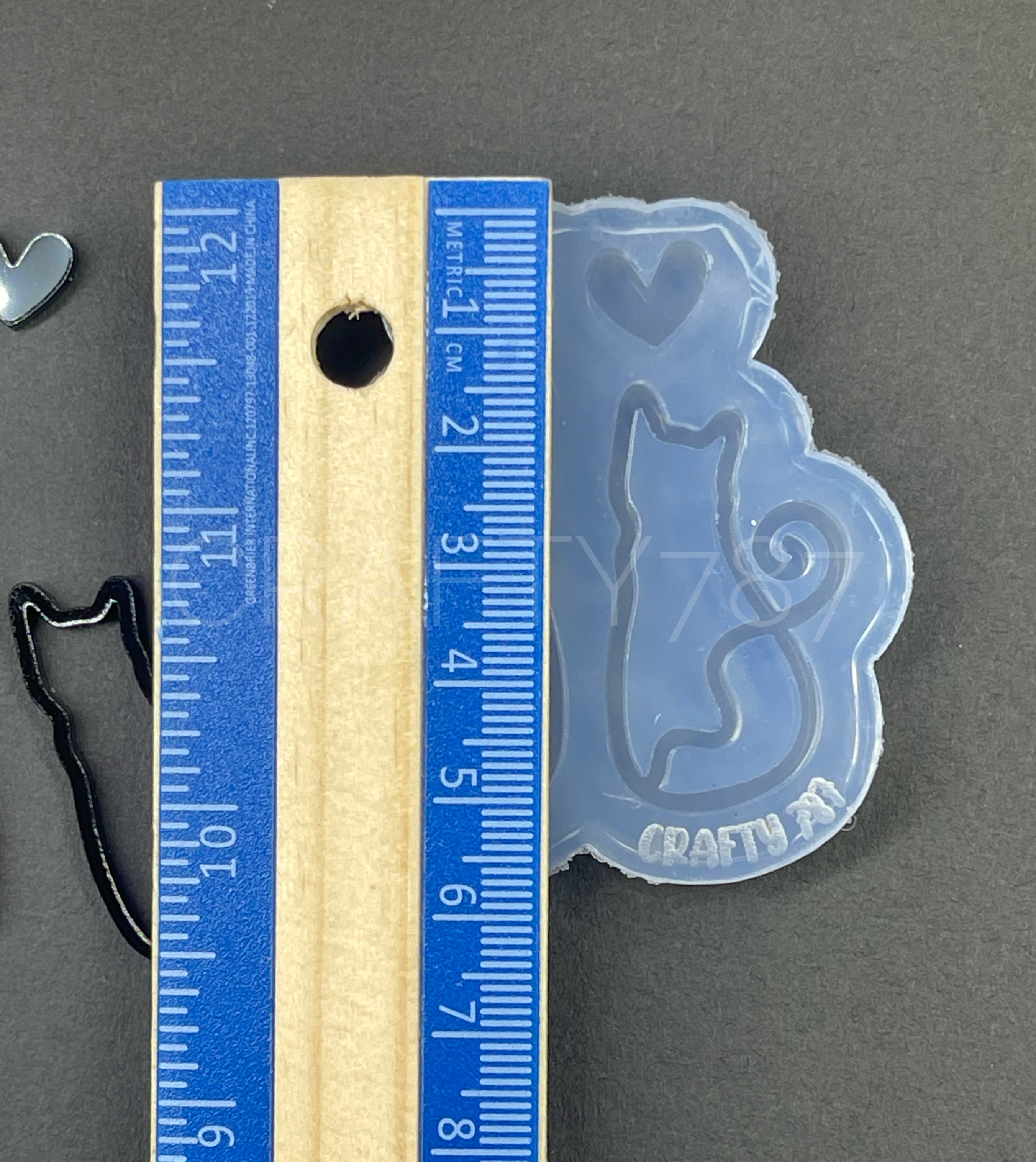 Cat Dangle Earring Silicone Mold Option 2 (D5)
