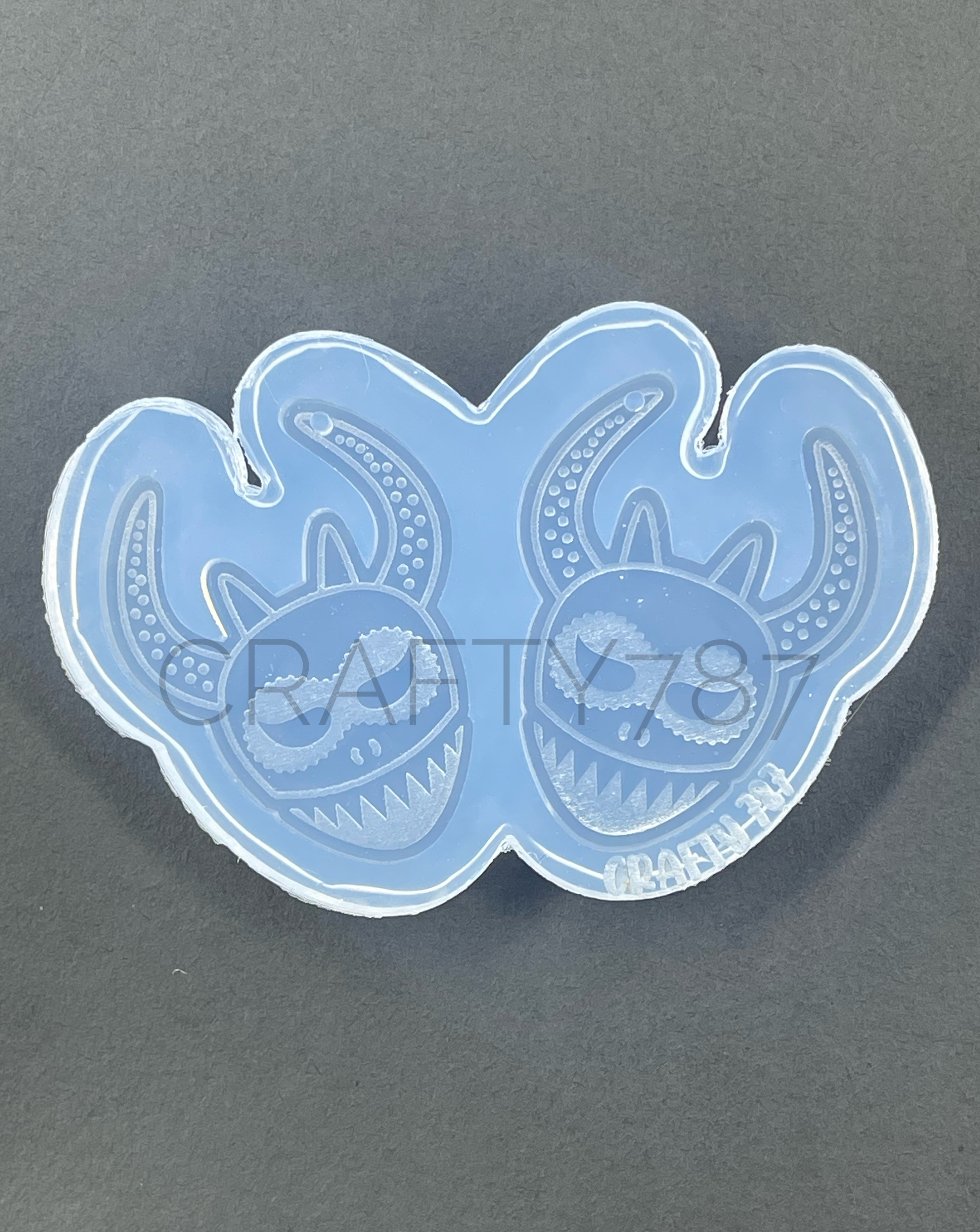 Vejigante Dangle Earring Silicone Mold (D1)