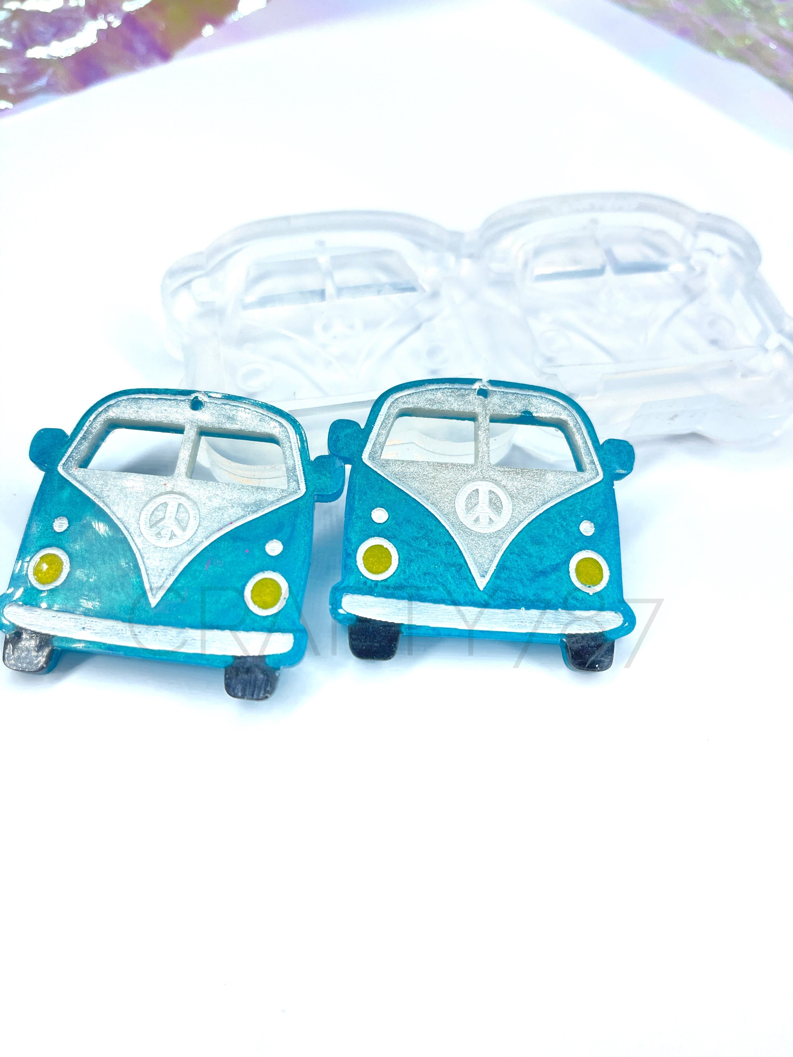 Hippie Van/Bus Dangle Silicone Mold(C2)