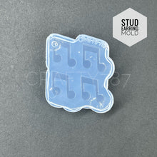 Load image into Gallery viewer, Musical Note Stud Earrings Silicone Mold(B12)
