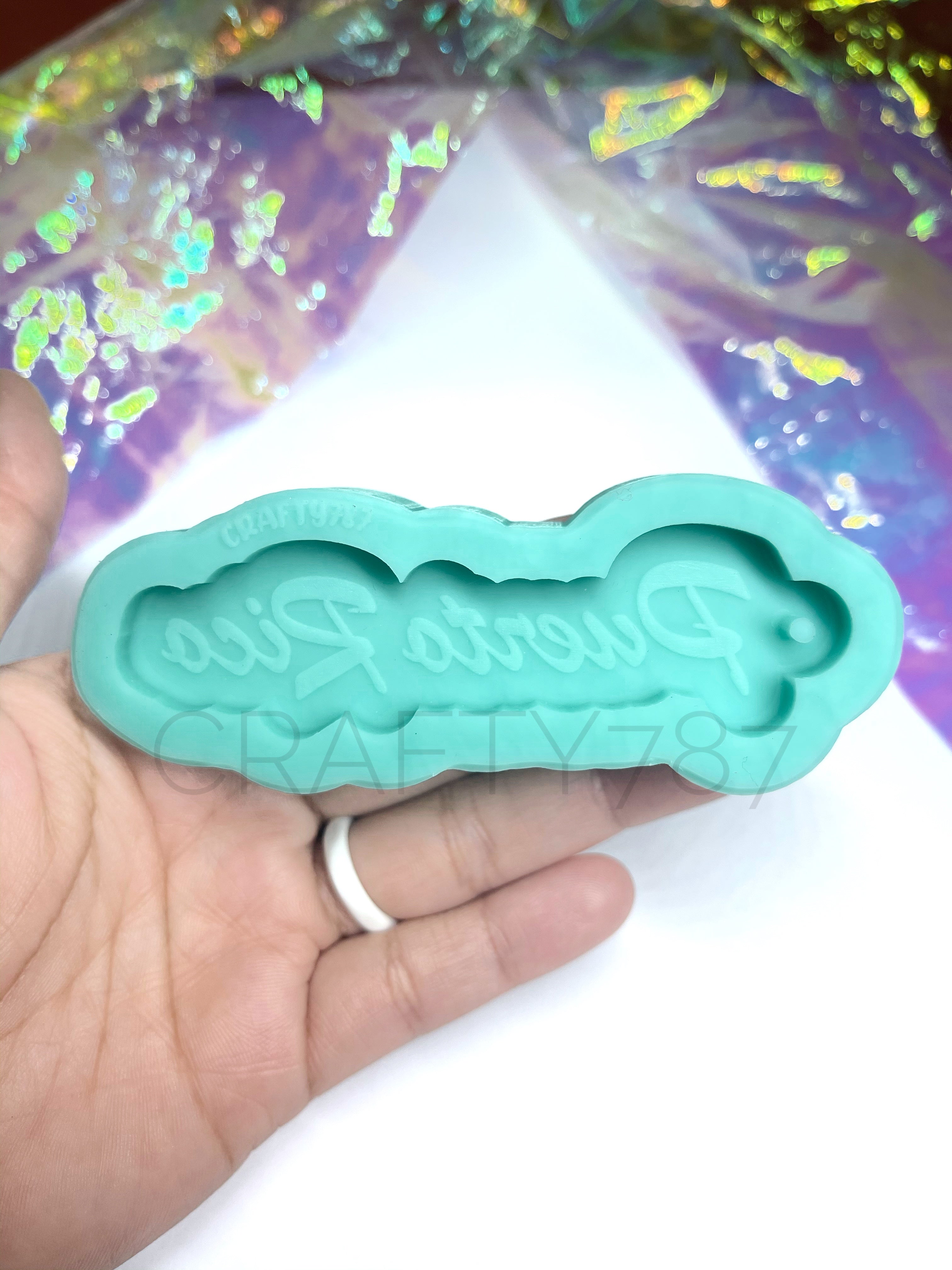 Puerto Rico Word Keychain/Llavero Silicone Mold (D10)