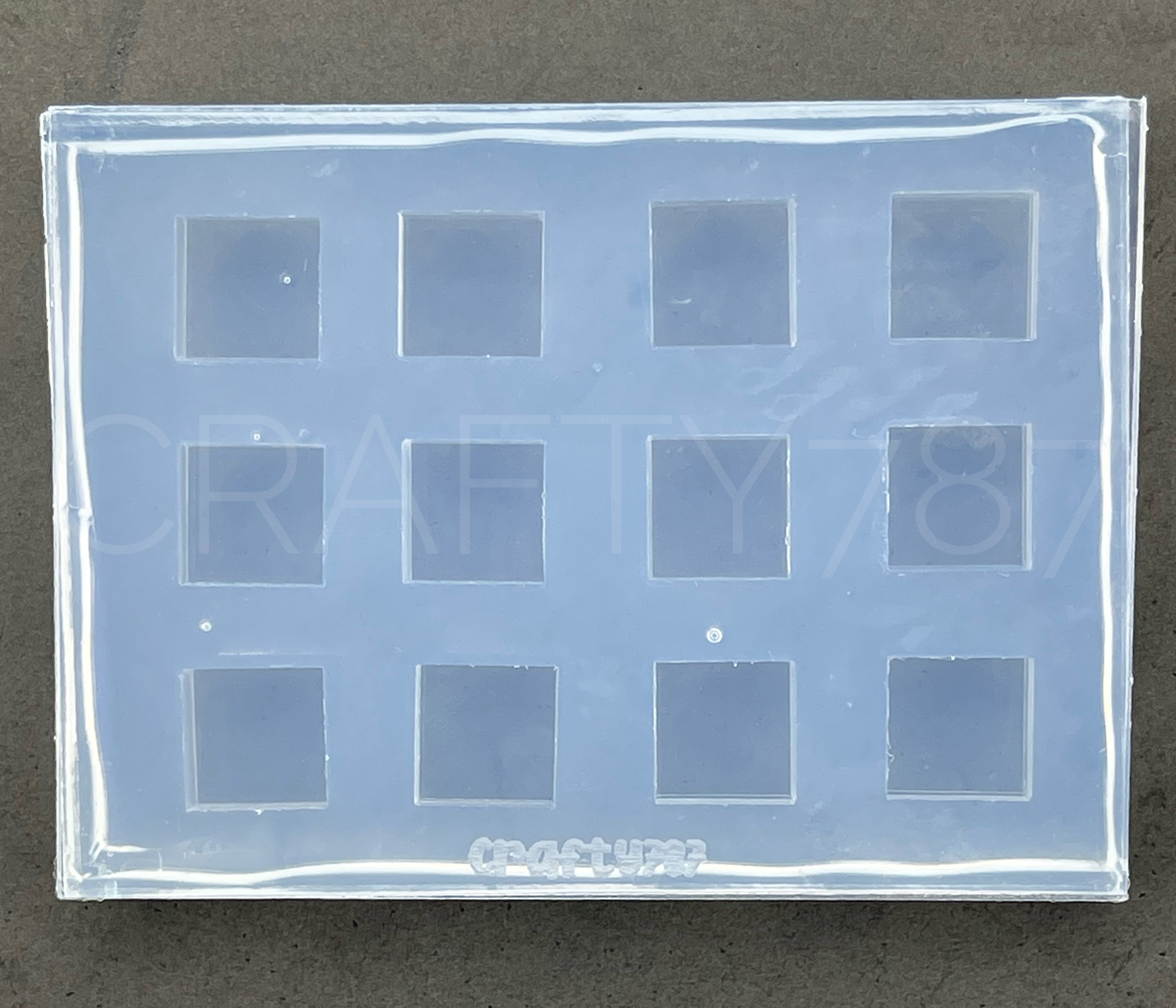 Mini Square Stud Earrings Silicone Mold 8.29mm (B10)