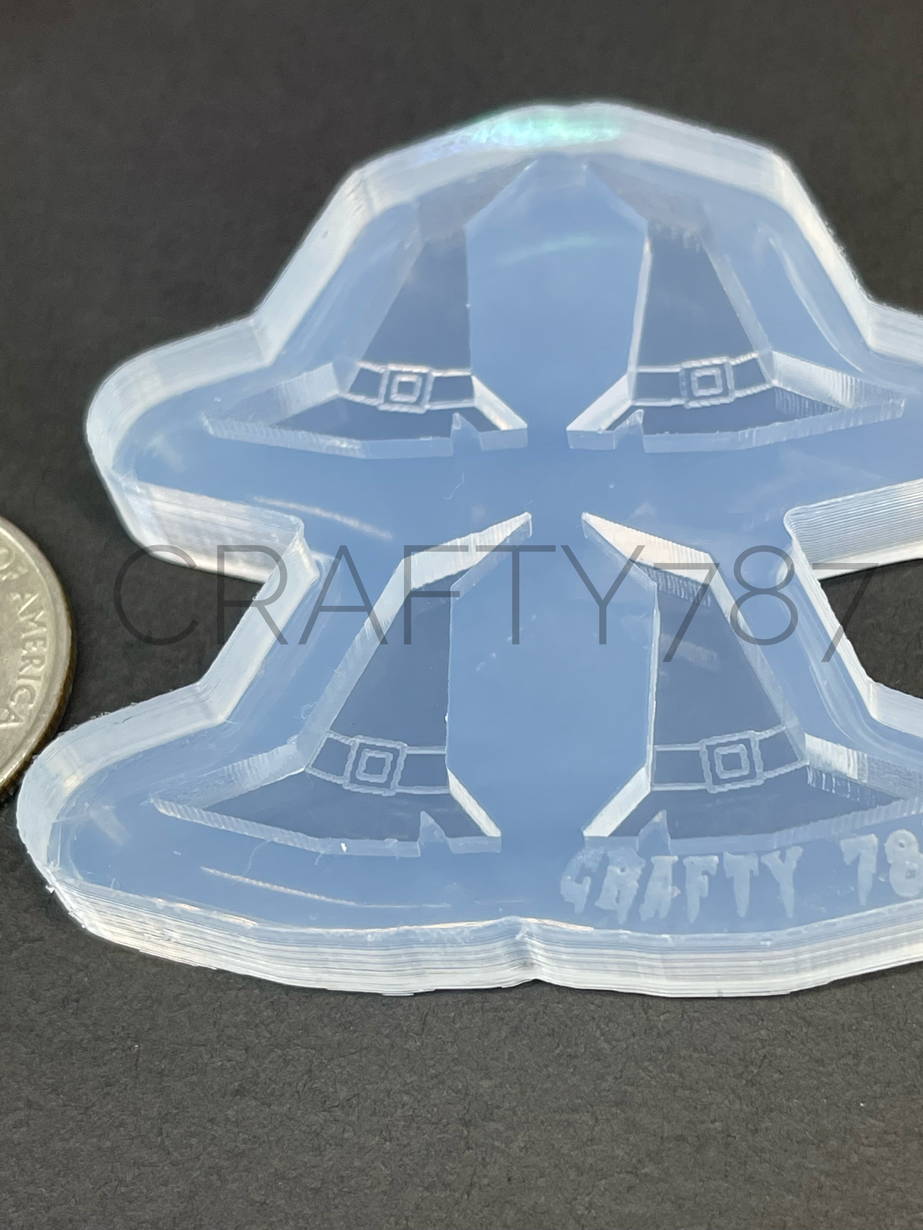 Witch Hat Stud Silicone Mold(A8)