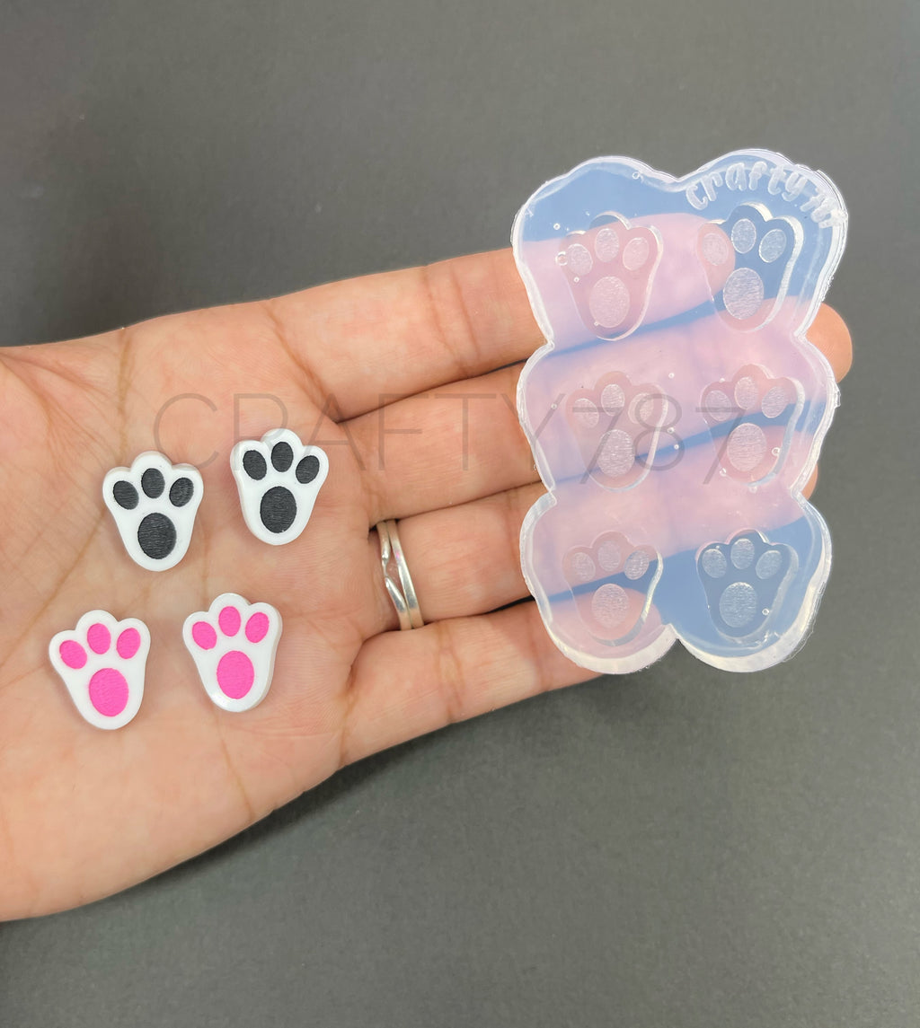 Bunny Paws Studs/Bits Silicone Mold (A3)