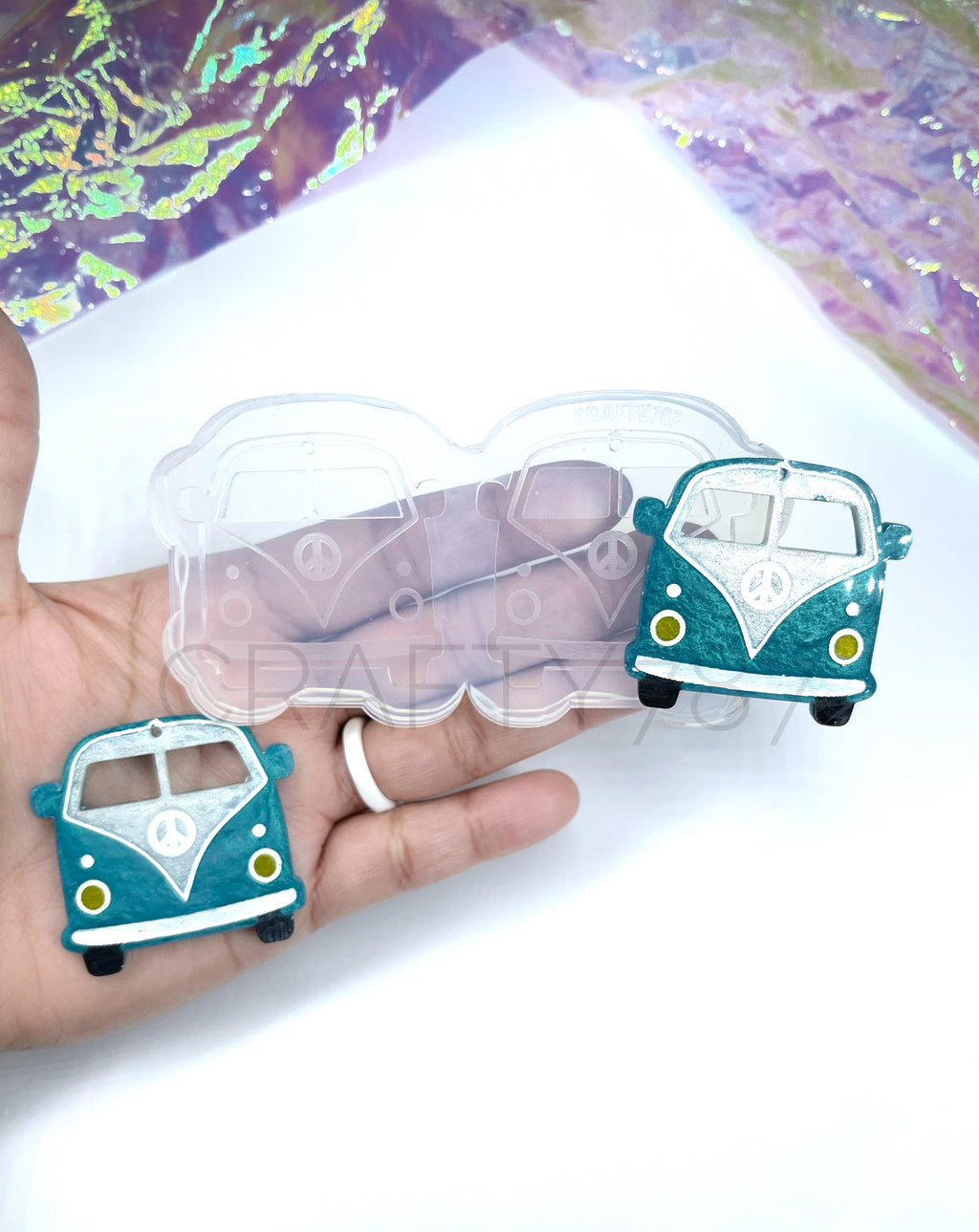 Hippie Van/Bus Dangle Silicone Mold(C2)