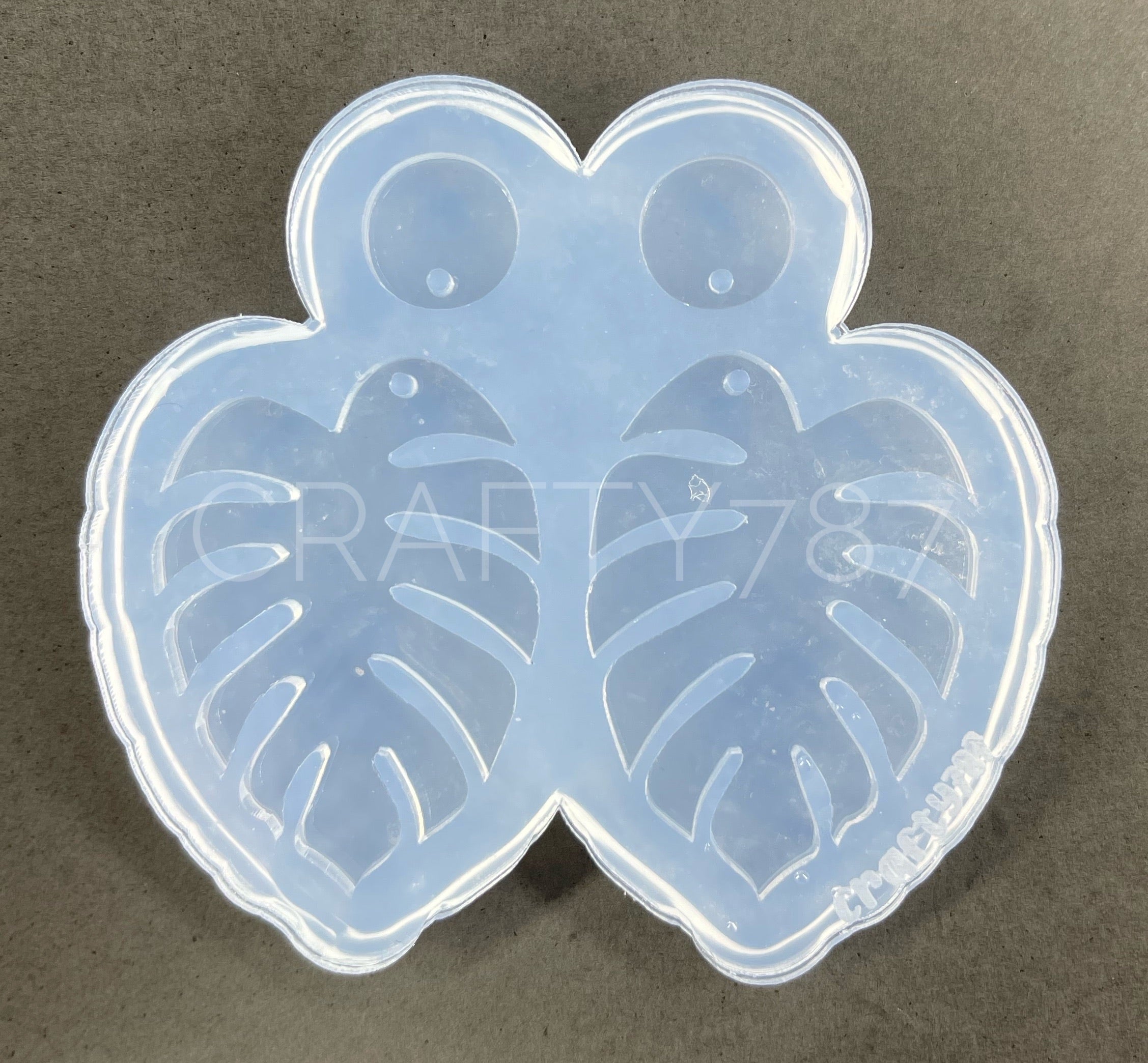 Monstera Dangle Set 1.6in Earring Silicone Mold