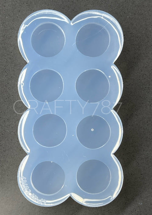 Circle 14mm Stud Earring Silicone Mold.    (A2)