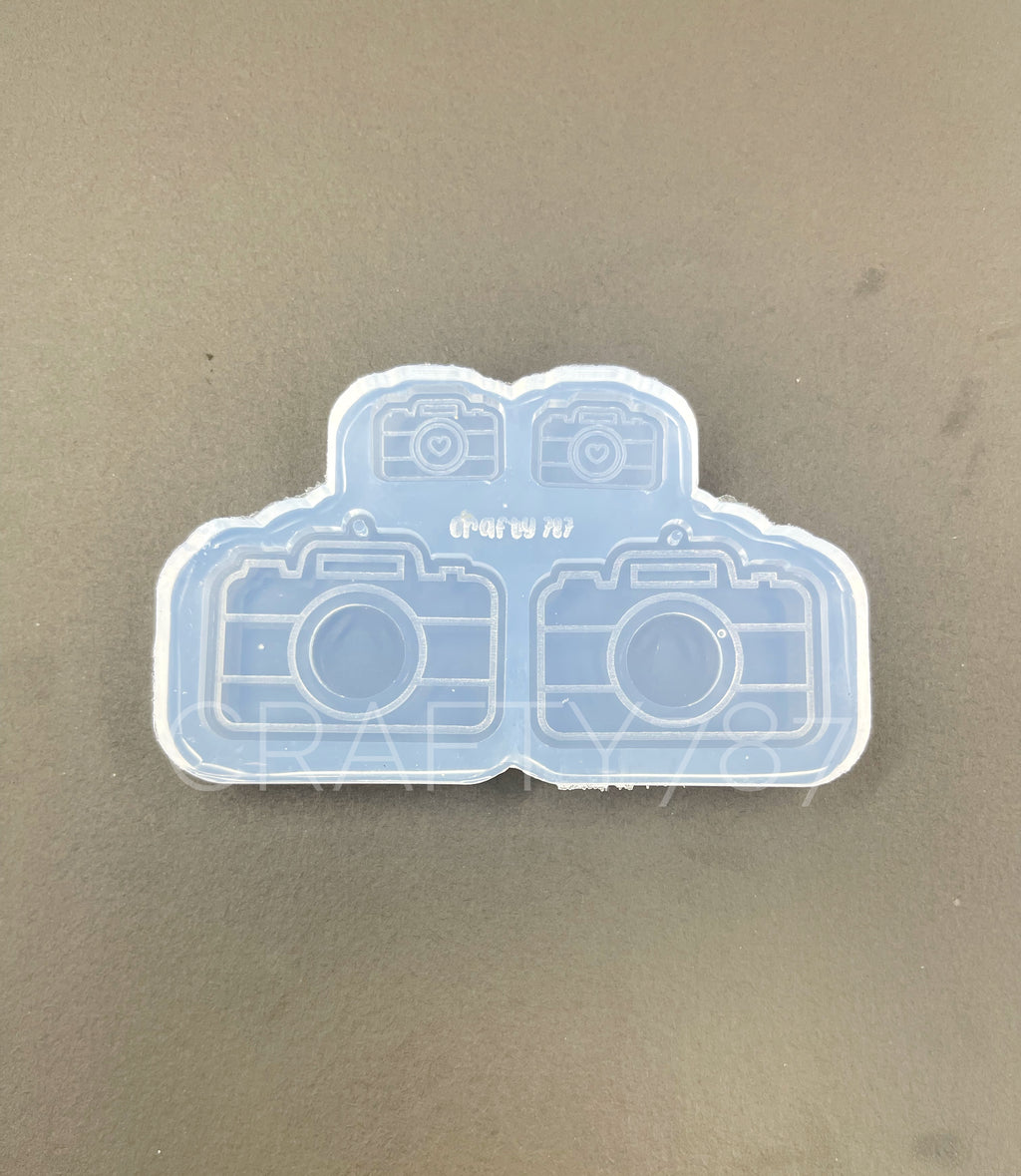Camera Dangle Earring Silicone Mold Layer Camara(D4)