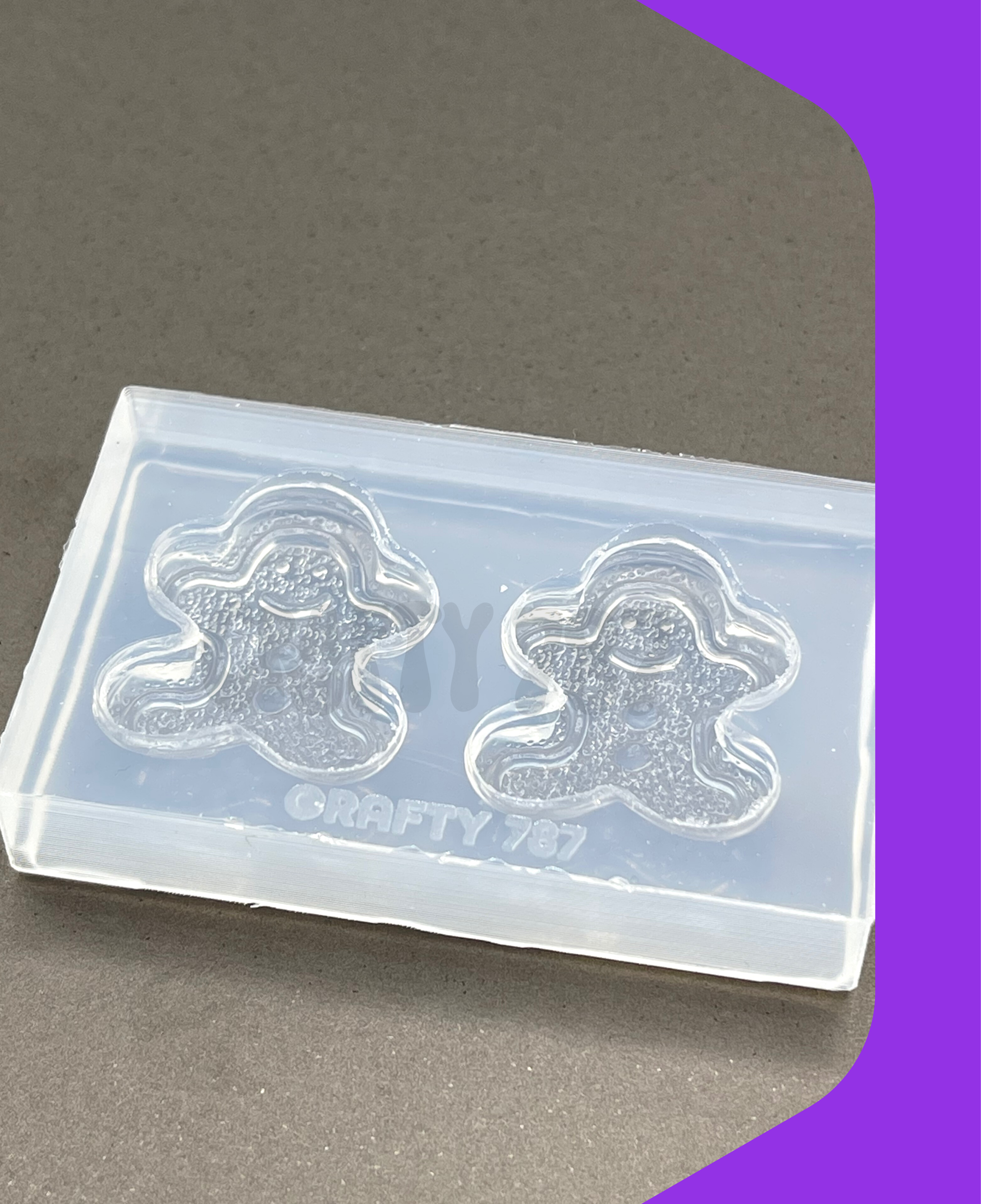Gingerbread Cookie Silicone Mold, Resin Mold (B13)