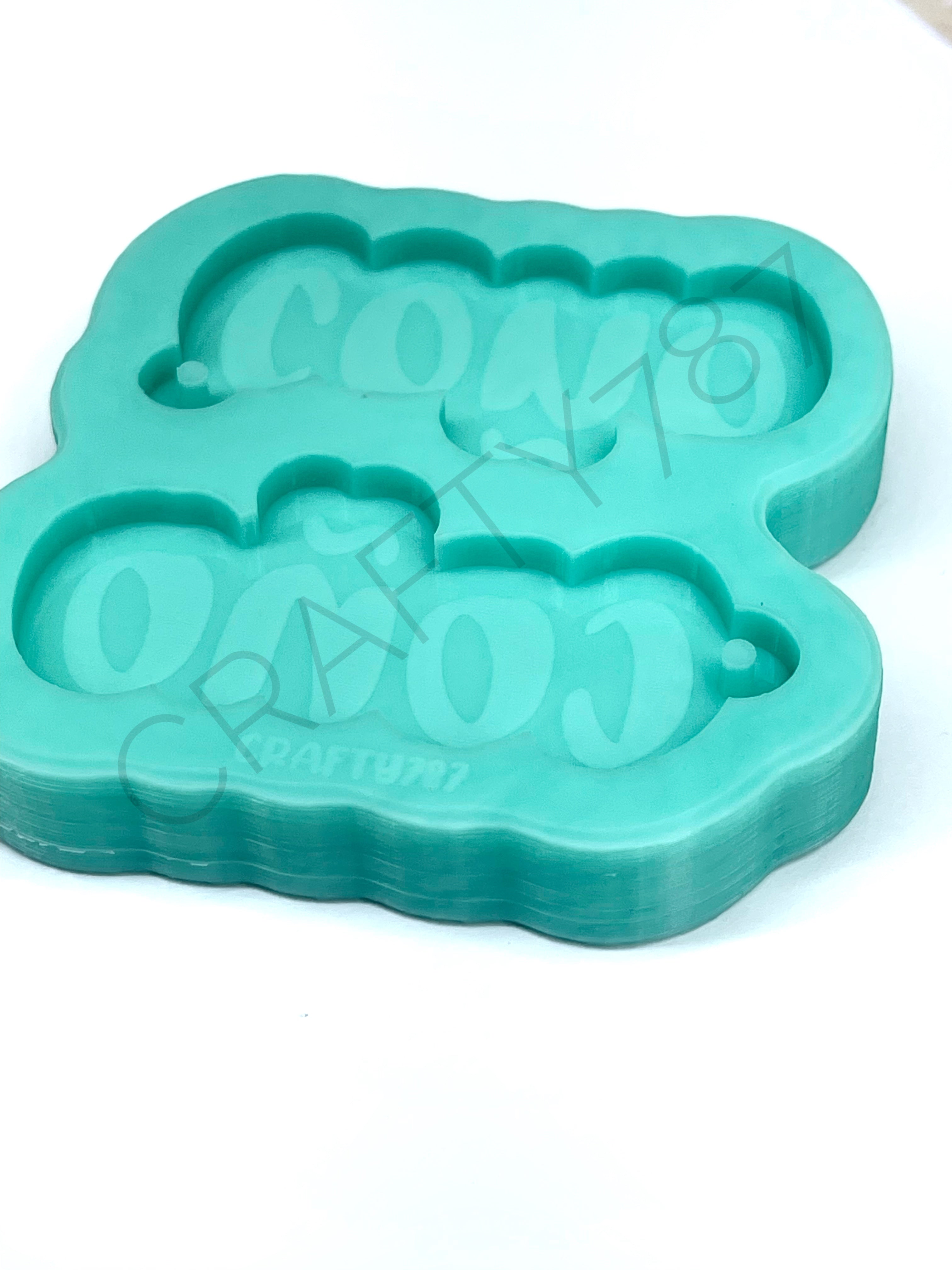 Coño Double Keychain Llavero Silicone Mold (D7)