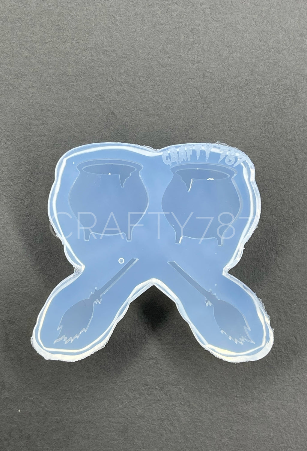 Witch Broom & Cauldron Studs Silicone Mold(A8)