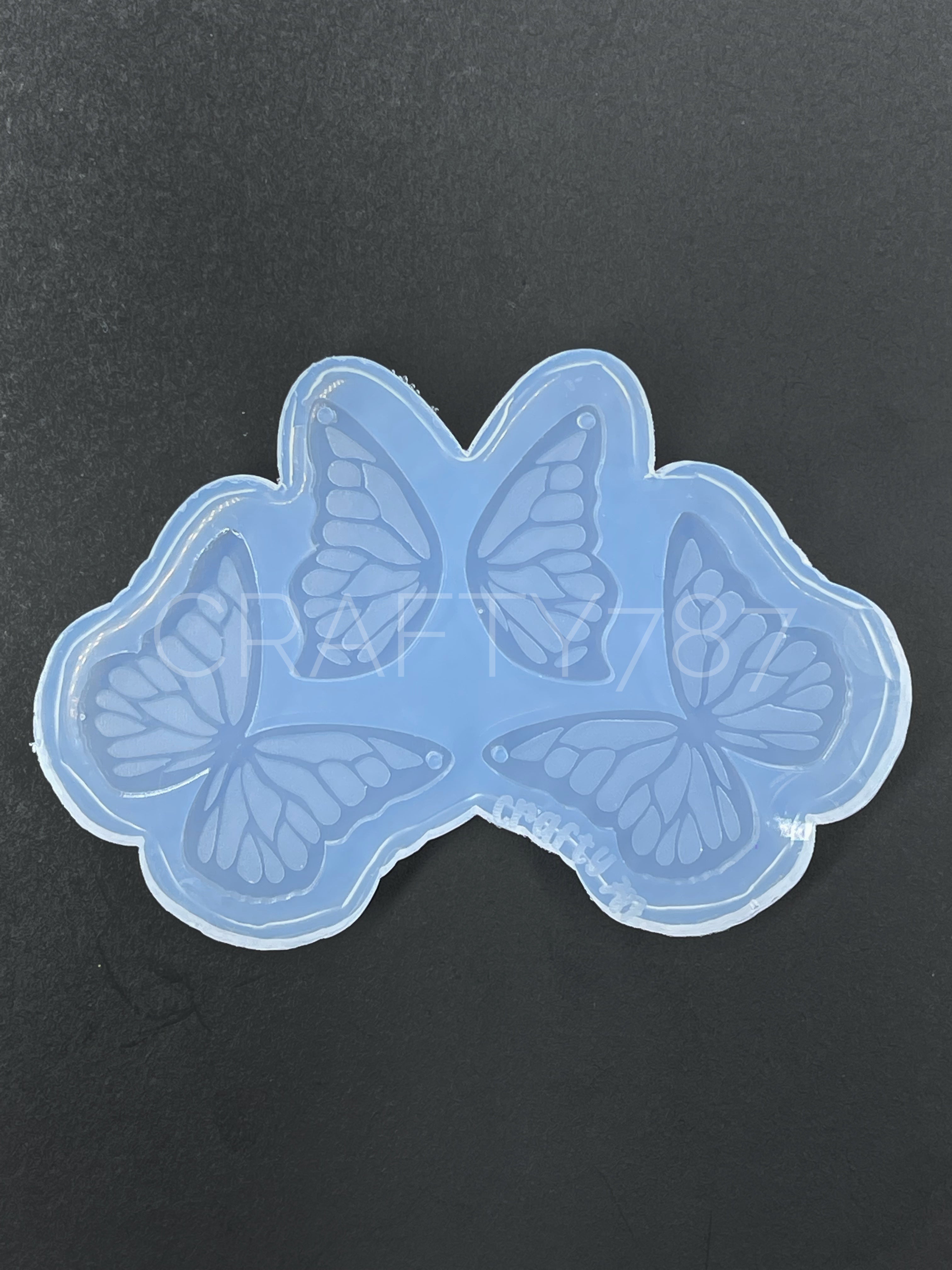 Butterfly Mid Dangle Earring Silicone Mold (D4)