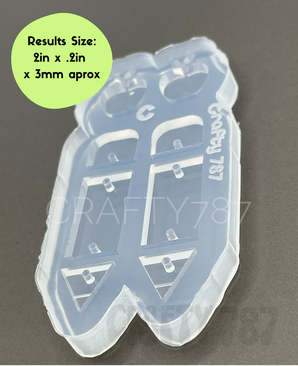 Pencil Dangle Earring  Mold (B14)