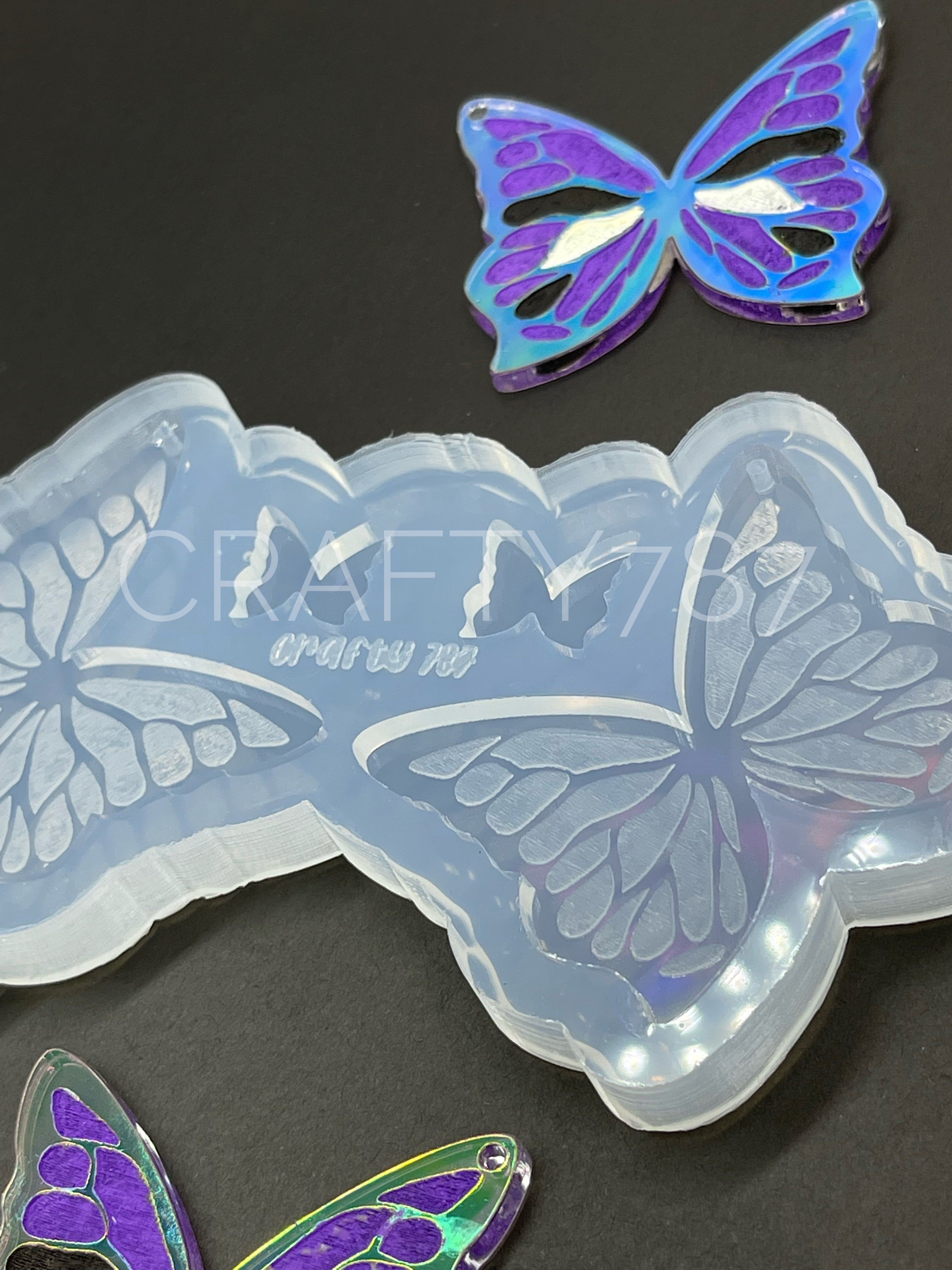 Butterfly Large Dangle Earring Silicone Mold (C8)