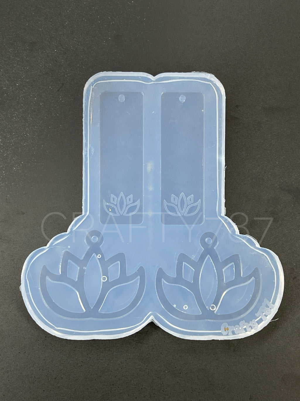 Lotus Dangle Earring Silicone Mold (C13)