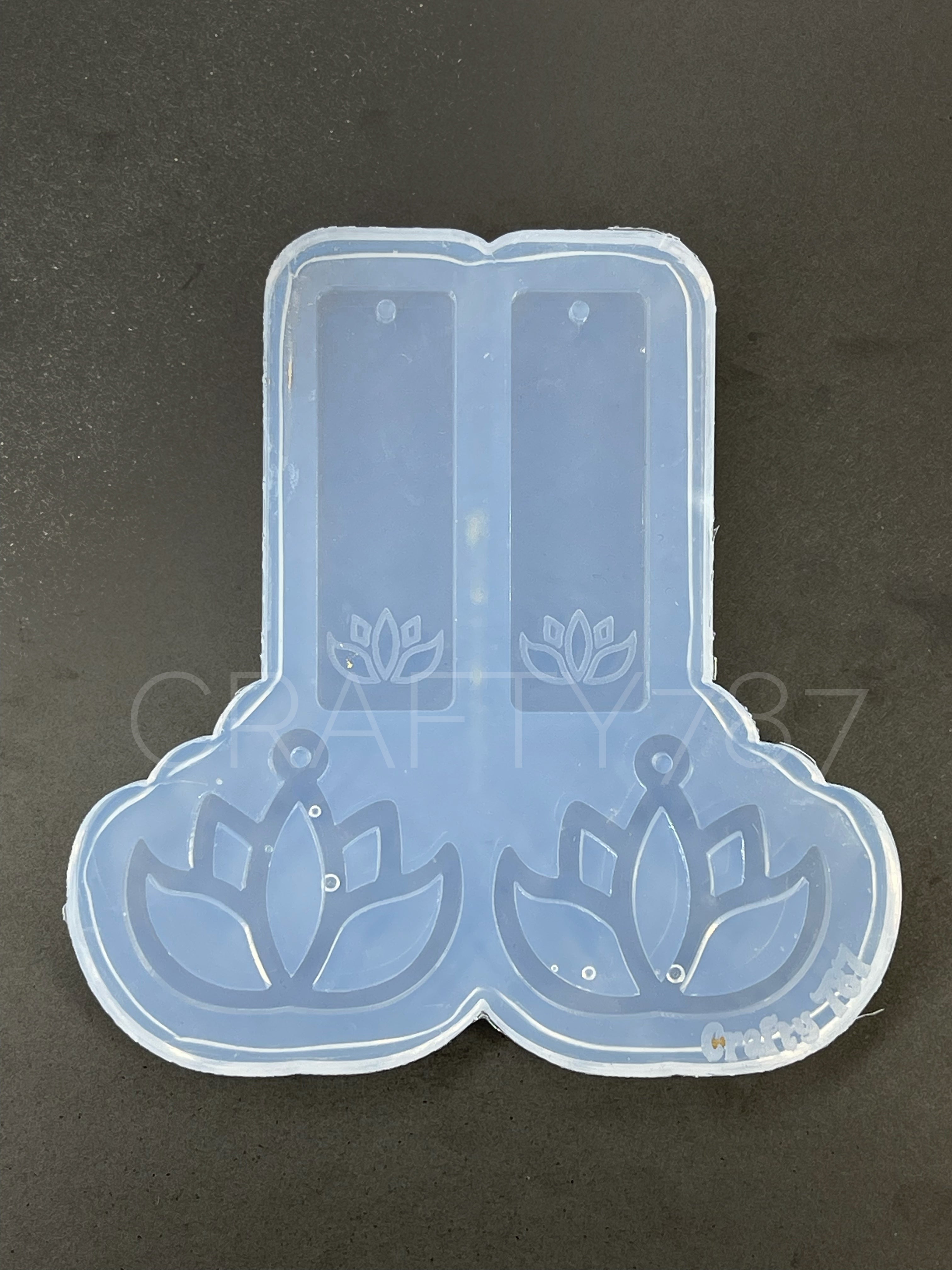 Lotus Dangle Earring Silicone Mold (C13)
