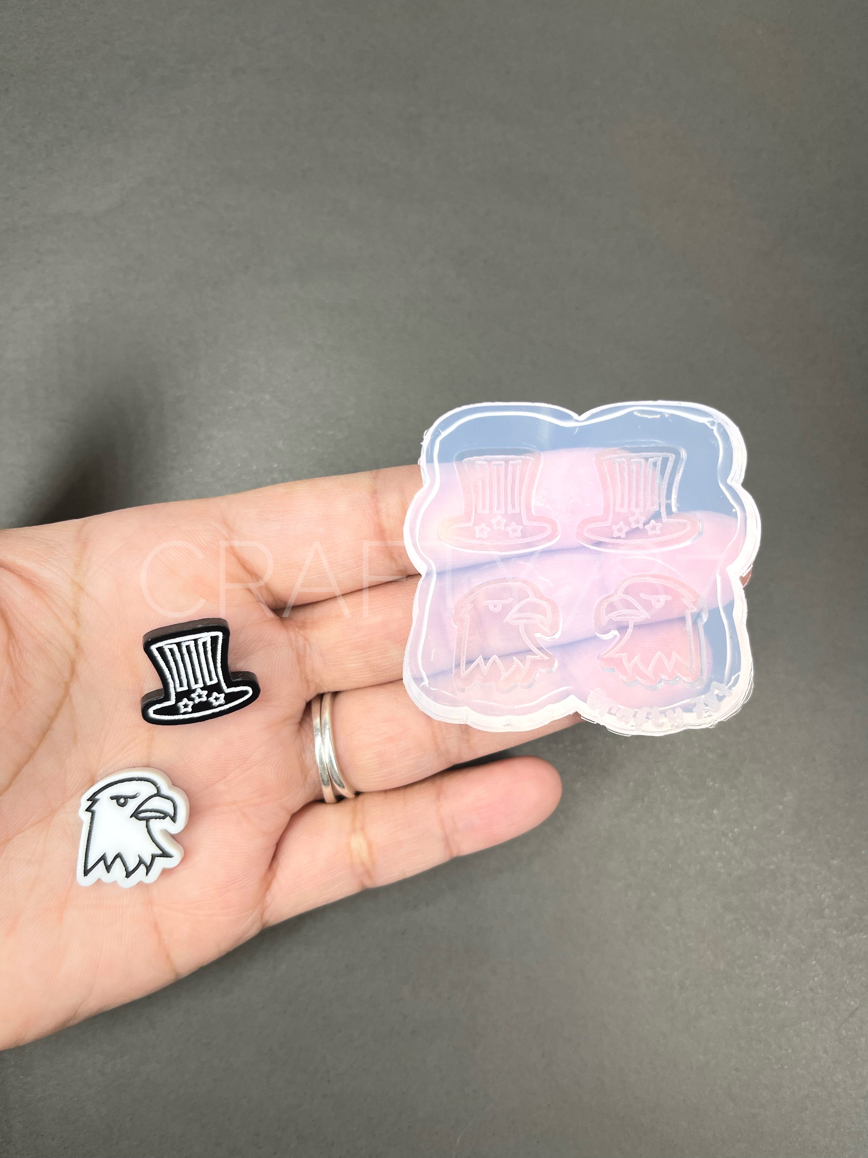 Eagle USA Stud Earring Silicone Mold (B13)