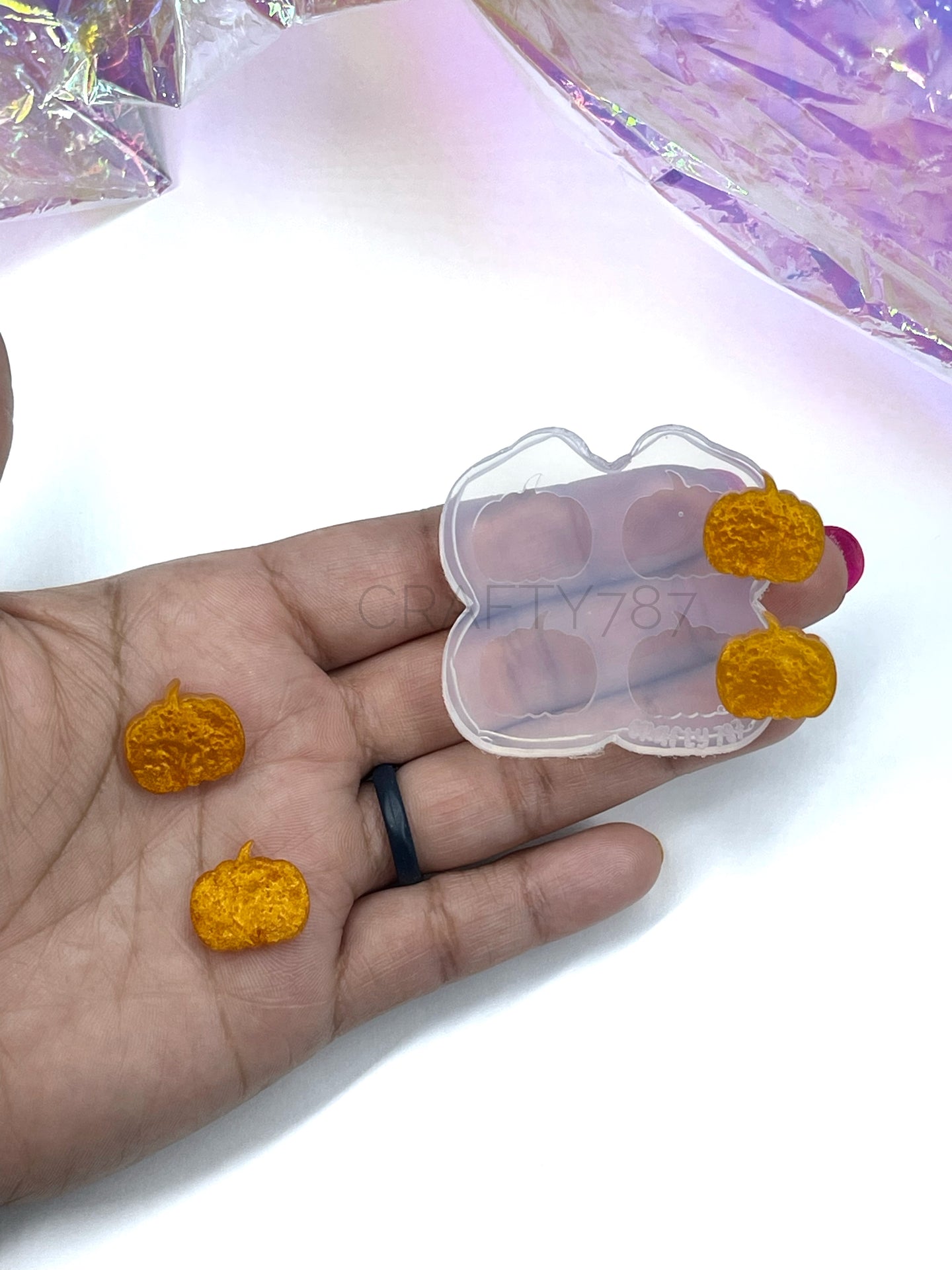 Pumpkin Stud Earring Silicone Mold(A6)