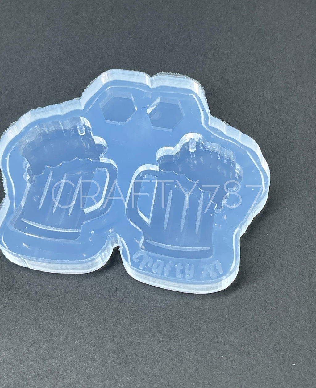 Beer Mug Dangle Earring Silicone Mold (D4)