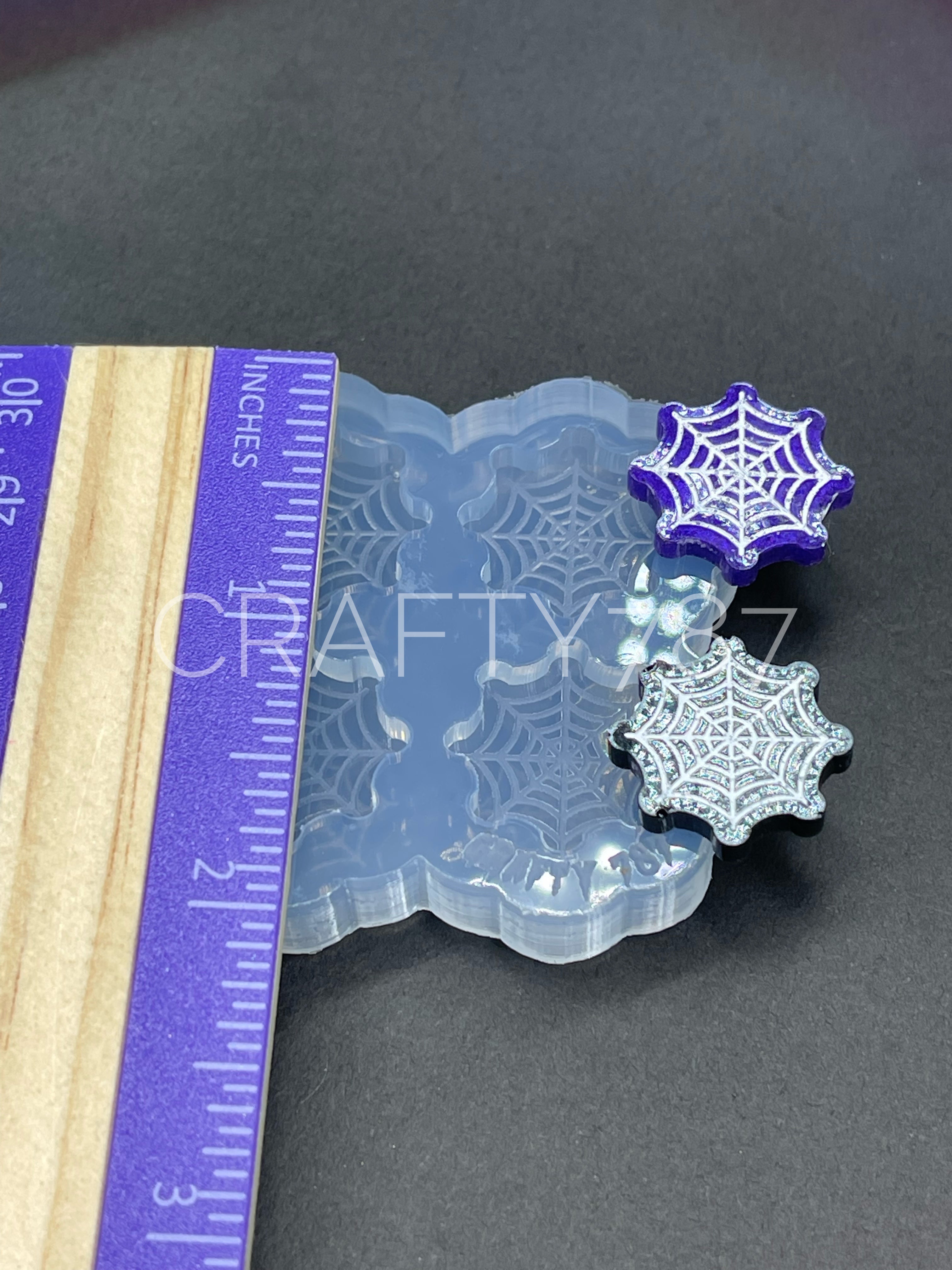 Spider Web Stud Earring Silicone Mold (A4)