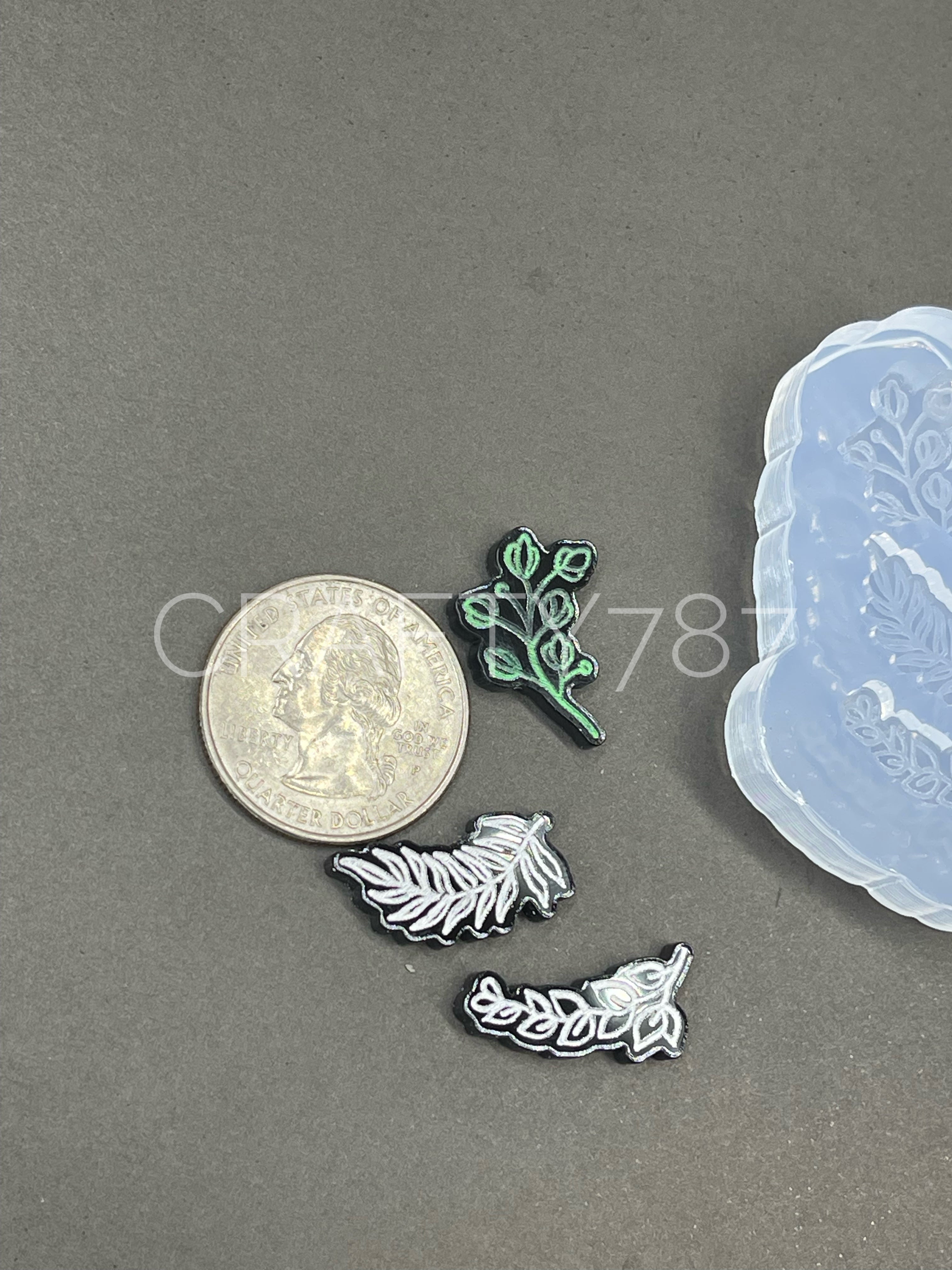 Leaves Earring Crawlers Silicone Mold (B13)