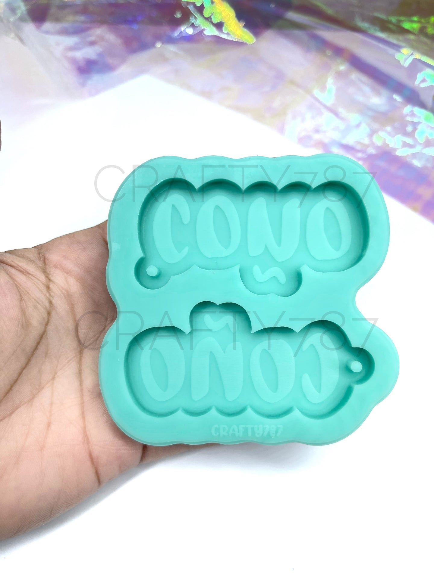 Coño Double Keychain Llavero Silicone Mold (D7)